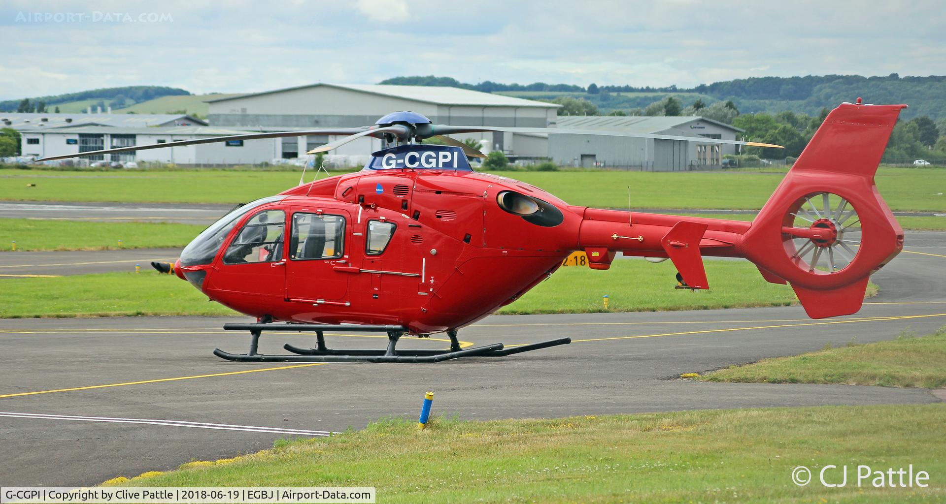 G-CGPI, 2004 Eurocopter EC-135T-2+ C/N 0341, In action at EGBJ