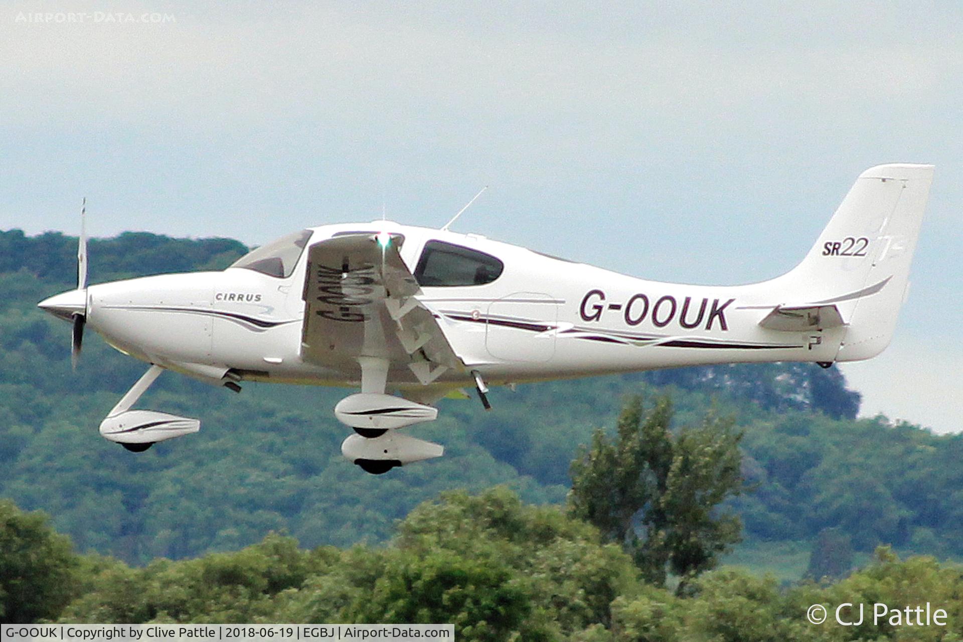 G-OOUK, 2005 Cirrus SR22 GTS C/N 1463, In action at Staverton