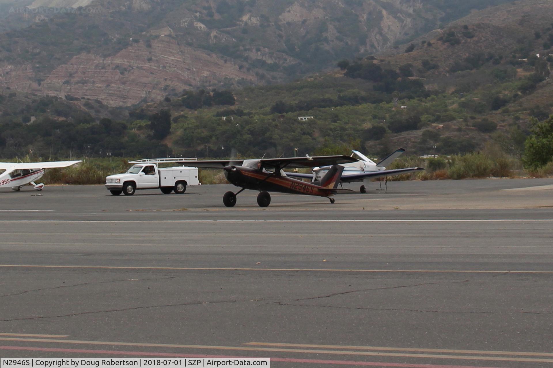 N2946S, 1967 Cessna 150G C/N 15066846, 1967 Cessna 150G TEXAS TAILDRAGGER Conversion by STC, Continental O-200 100 Hp, taxi across duty runway to Fuel Dock