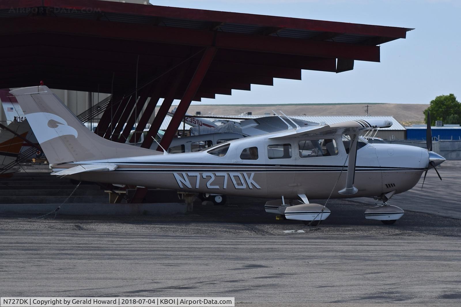 N727DK, 2007 Cessna T206H Turbo Stationair C/N T20608768, Parked on the south GA ramp.