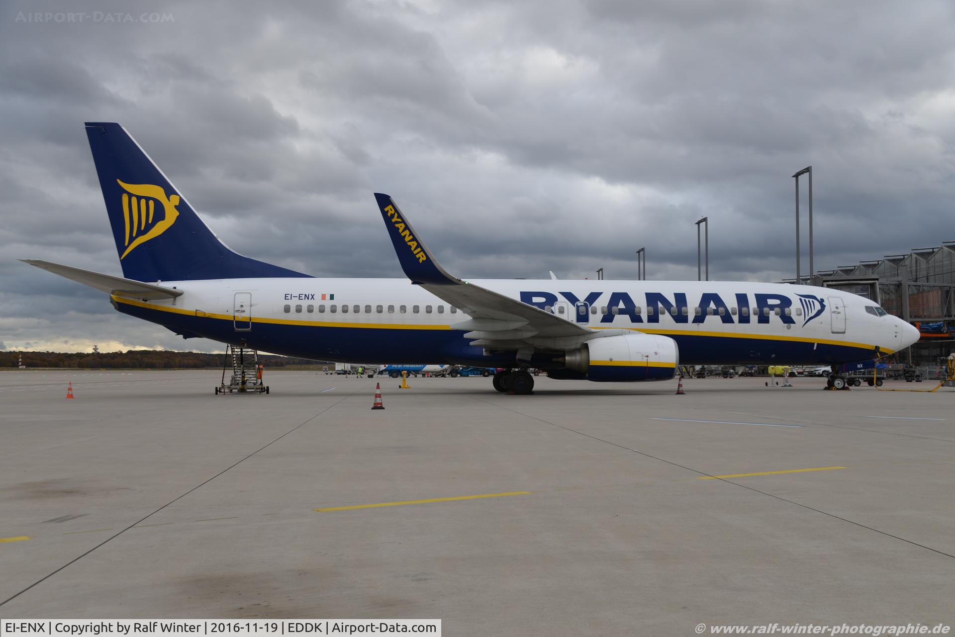 EI-ENX, 2010 Boeing 737-8AS C/N 40305, Boeing 737-8AS(W) - FR RYR Ryanair - 40305 - EI-ENX - 19.11.2016 - CGN
