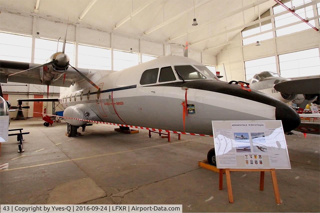 43, 1968 Aerospatiale N-262A Fregate C/N 43, Aerospatiale N-262A Fregate, Naval Aviation Museum, Rochefort-Soubise airport (LFXR)