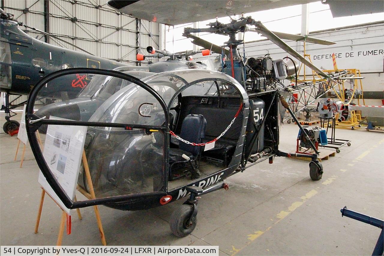 54, Sud SE-3130 Alouette II C/N 1054, ud SE-3130 Alouette II, Naval Aviation Museum, Rochefort-Soubise airport (LFXR)