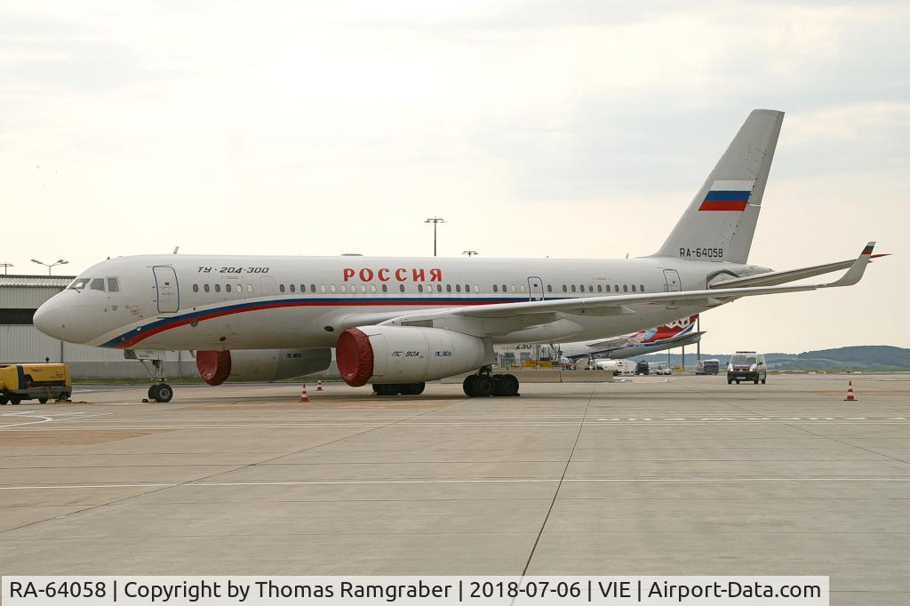 RA-64058, Tupolev Tu-204-300 C/N 145074-4164058, Russia - Government Tu-204-300