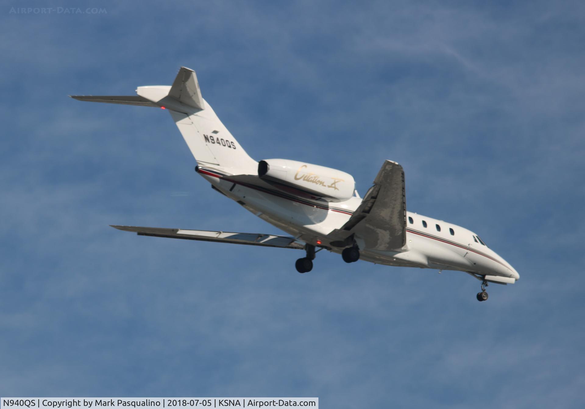 N940QS, 2008 Cessna 750 Citation X Citation X C/N 750-0285, Cessna 750
