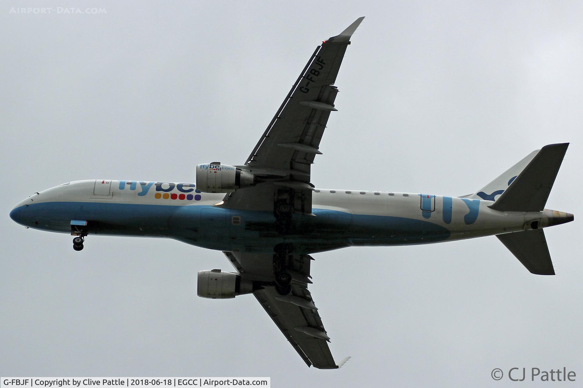 G-FBJF, 2012 Embraer 175STD (ERJ-170-200) C/N 17000341, Evening landing at Manchester EGCC