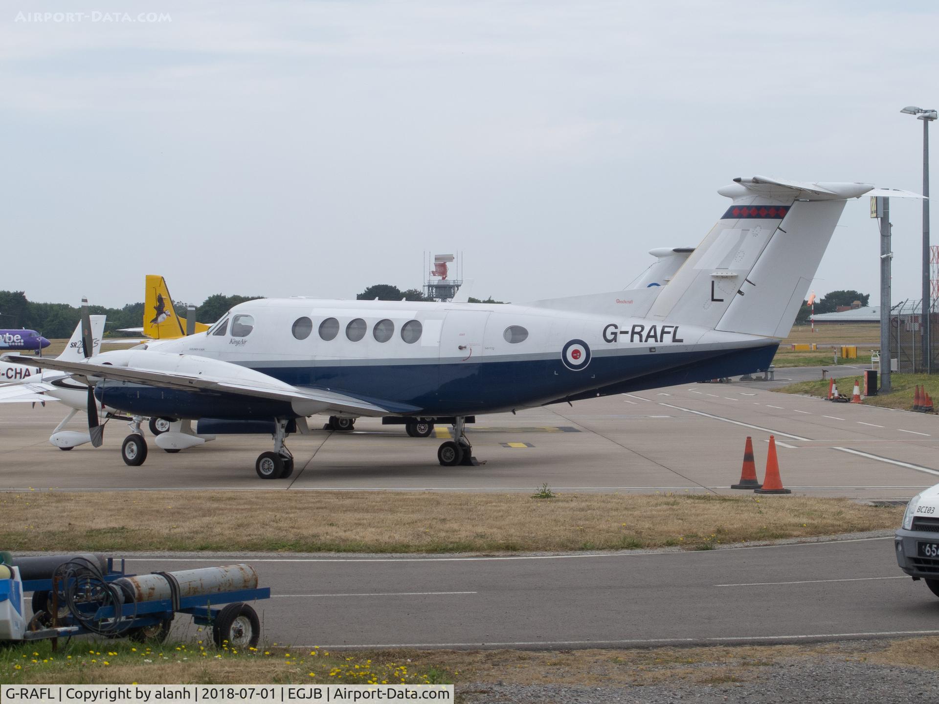 G-RAFL, 2003 Raytheon B200 King Air C/N BB-1832, Parked at Guernsey pending onward sale