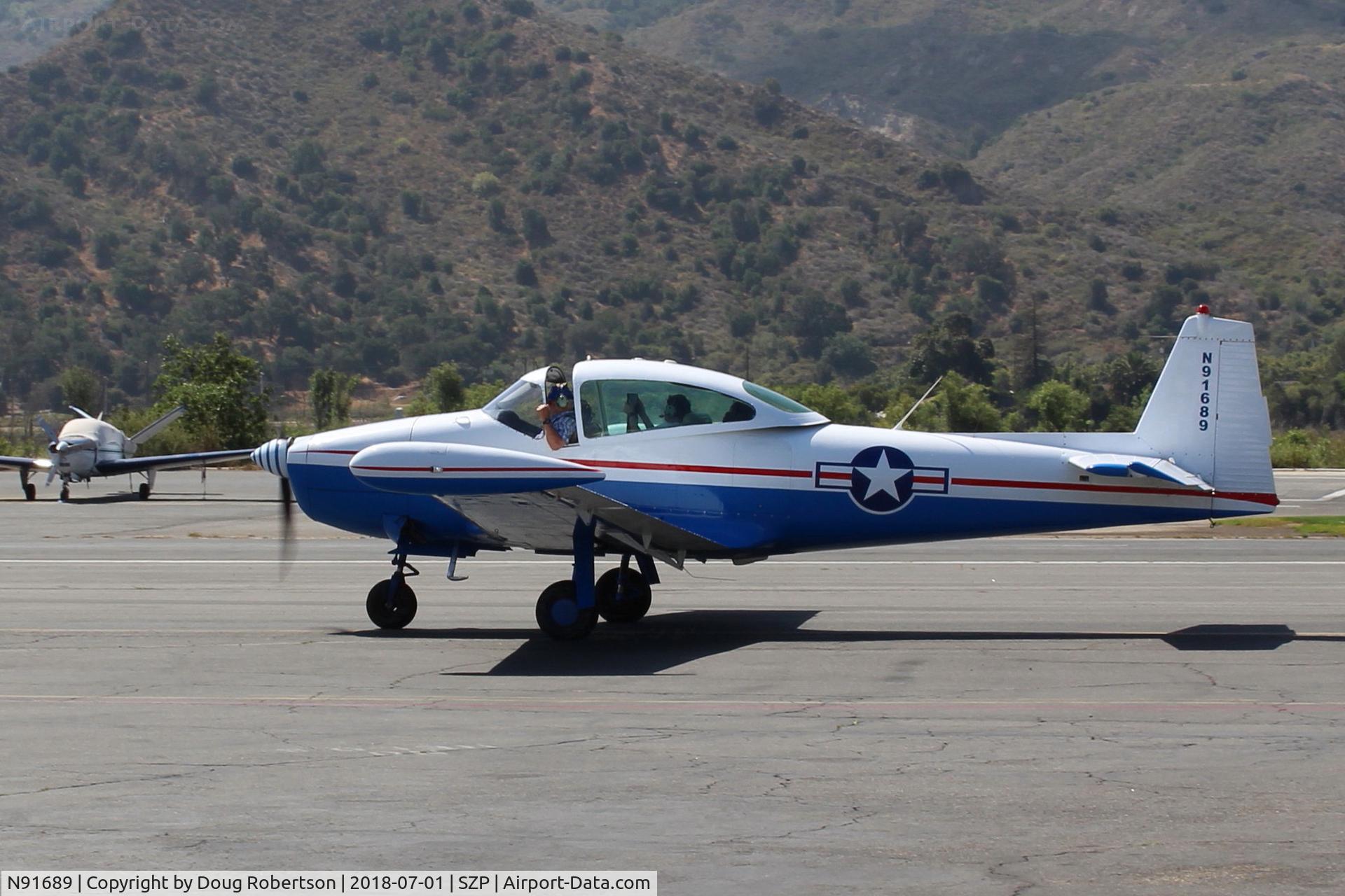 N91689, 1946 North American Navion (NA-145) C/N NAV-4-431, 1946 North American NAVION, Continental E225 upgrade, taxi to Rwy 22, Young Eagles flight