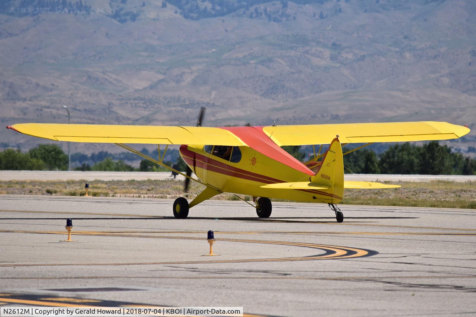 N2612M, 1946 Piper PA-12 Super Cruiser C/N 12-964, On Juliet waiting for clearance to RWY 10R.