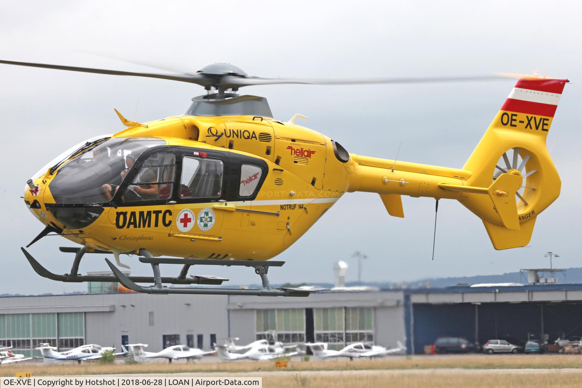 OE-XVE, 2004 Eurocopter EC-135T-2 C/N 0374, Lifting off for a test flight