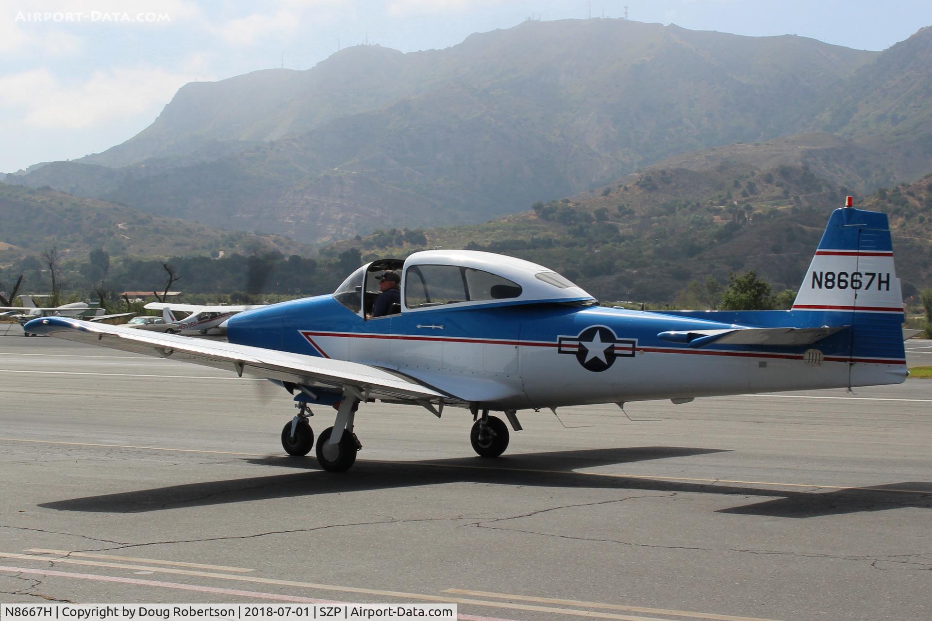N8667H, 1947 North American Navion C/N NAV-4-667, 1947 North American NAVION, Continental IO-520 285 Hp upgrade, taxi