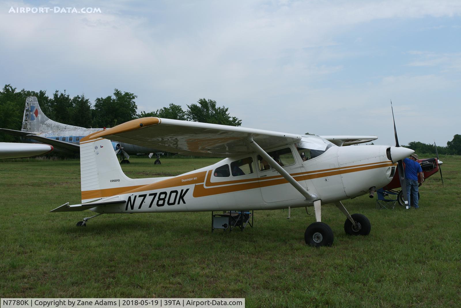 N7780K, 1976 Cessna 180J C/N 18052729, At the 2018 Flying Tigers fly-in - Paris, TX