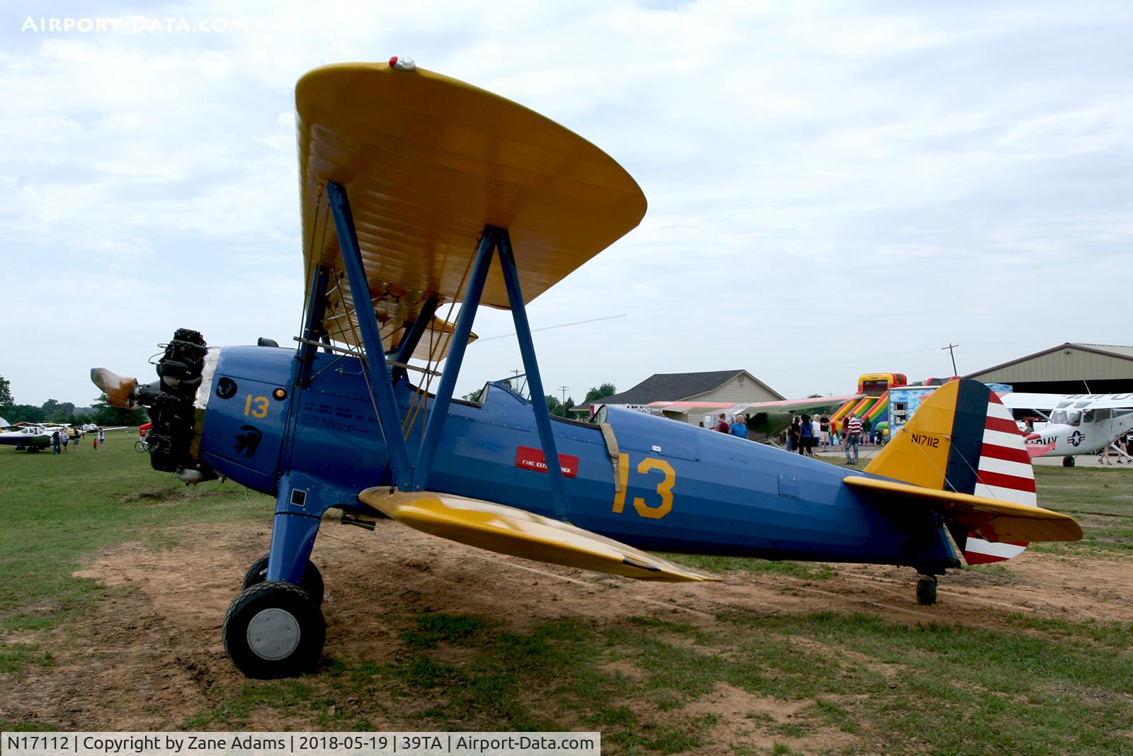 N17112, 1944 Boeing E75 C/N 75-5560, At the 2018 Flying Tigers fly-in - Paris, TX