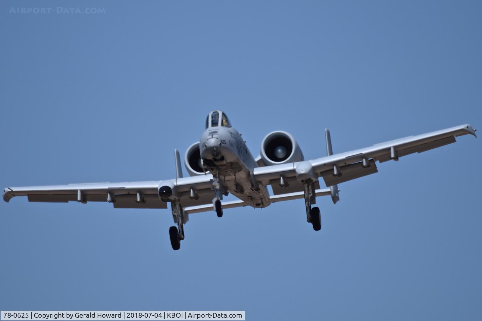 78-0625, 1978 Fairchild Republic A-10C Thunderbolt II C/N A10-0245, 190th Fighter Sq., 124th Fighter Wing, Idaho ANG.