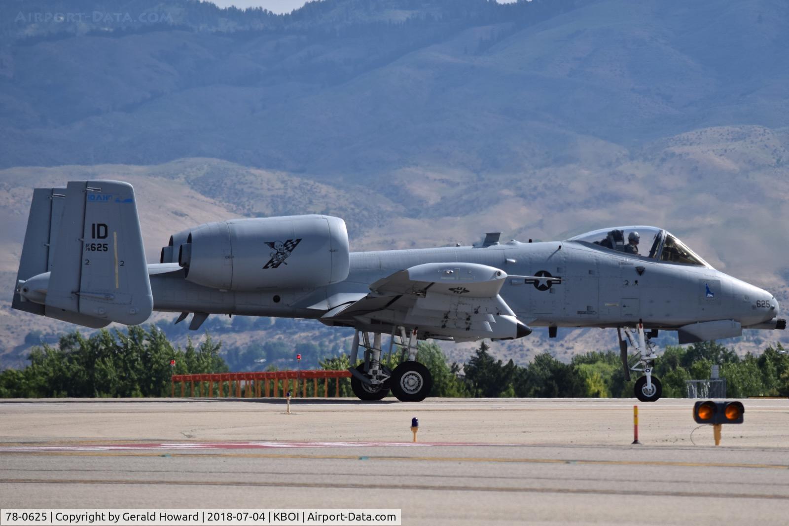 78-0625, 1978 Fairchild Republic A-10C Thunderbolt II C/N A10-0245, 190th Fighter Sq., 124th Fighter Wing, Idaho ANG.