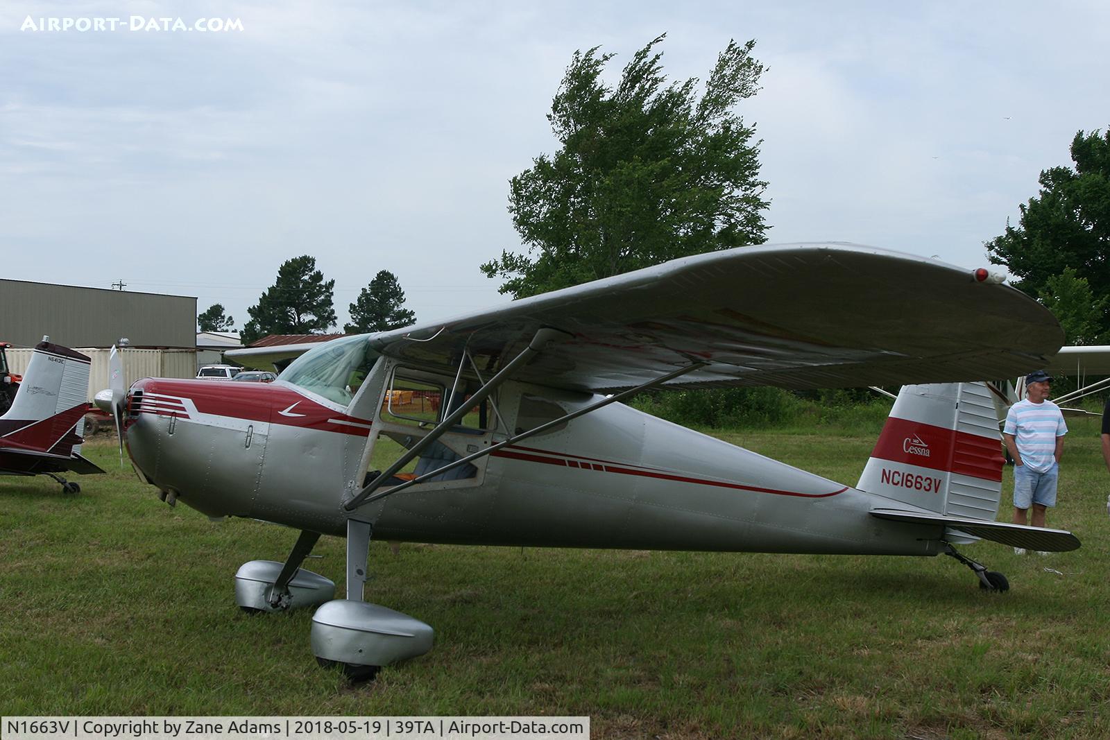 N1663V, 1947 Cessna 140 C/N 13835, At the 2018 Flying Tigers fly-in - Paris, TX