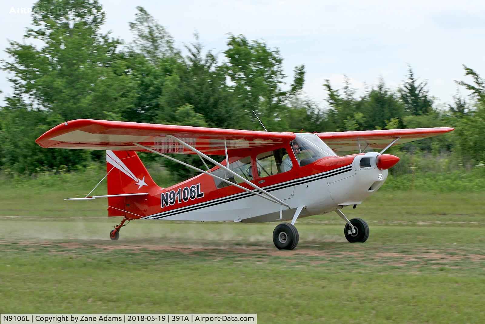 N9106L, 1970 Champion 7ECA Citabria C/N 795-71, At the 2018 Flying Tigers fly-in - Paris, TX