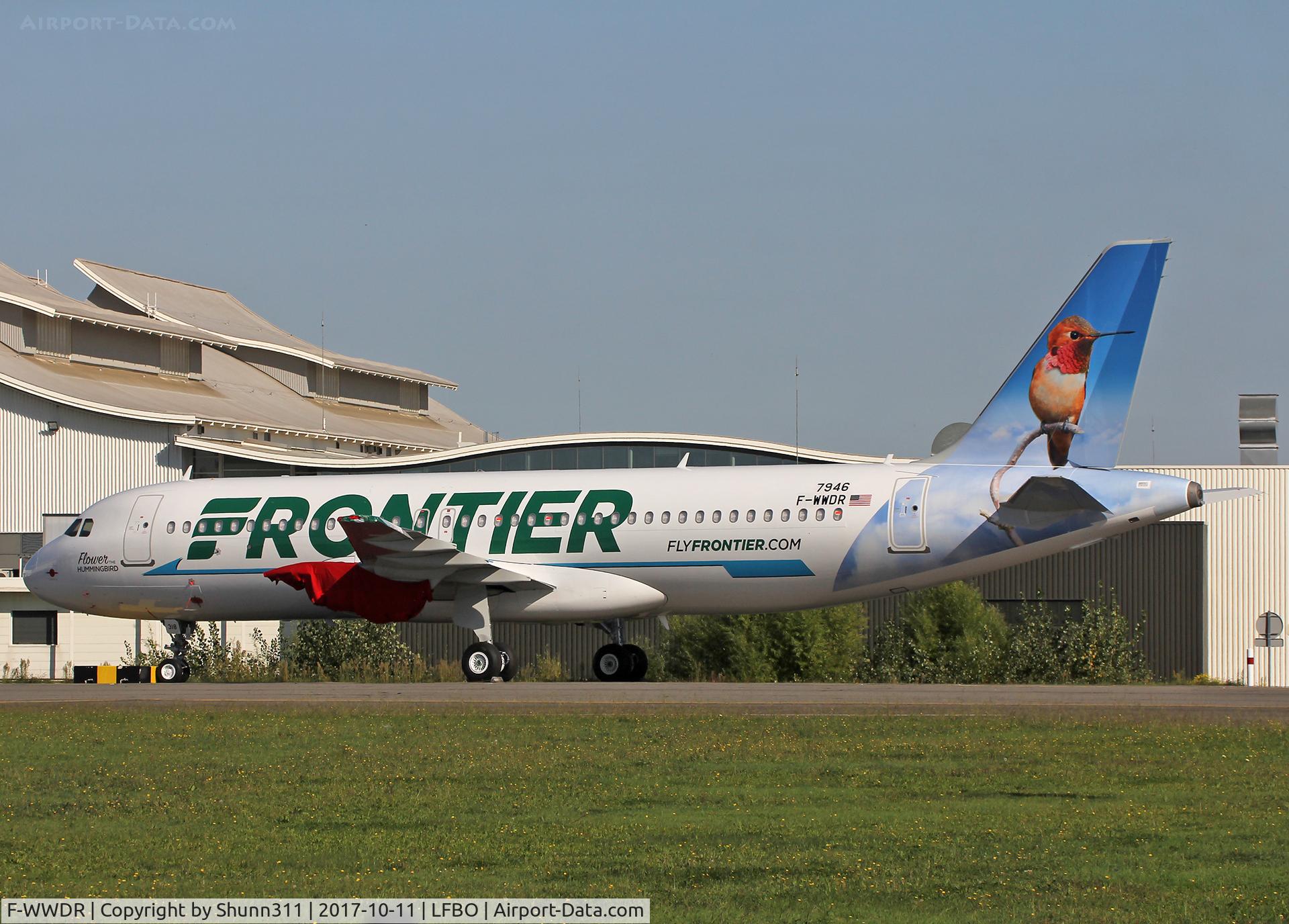 F-WWDR, 2017 Airbus A320-251N C/N 7946, C/n 7946 - To be N318FR 'Flower the Hummingbird'