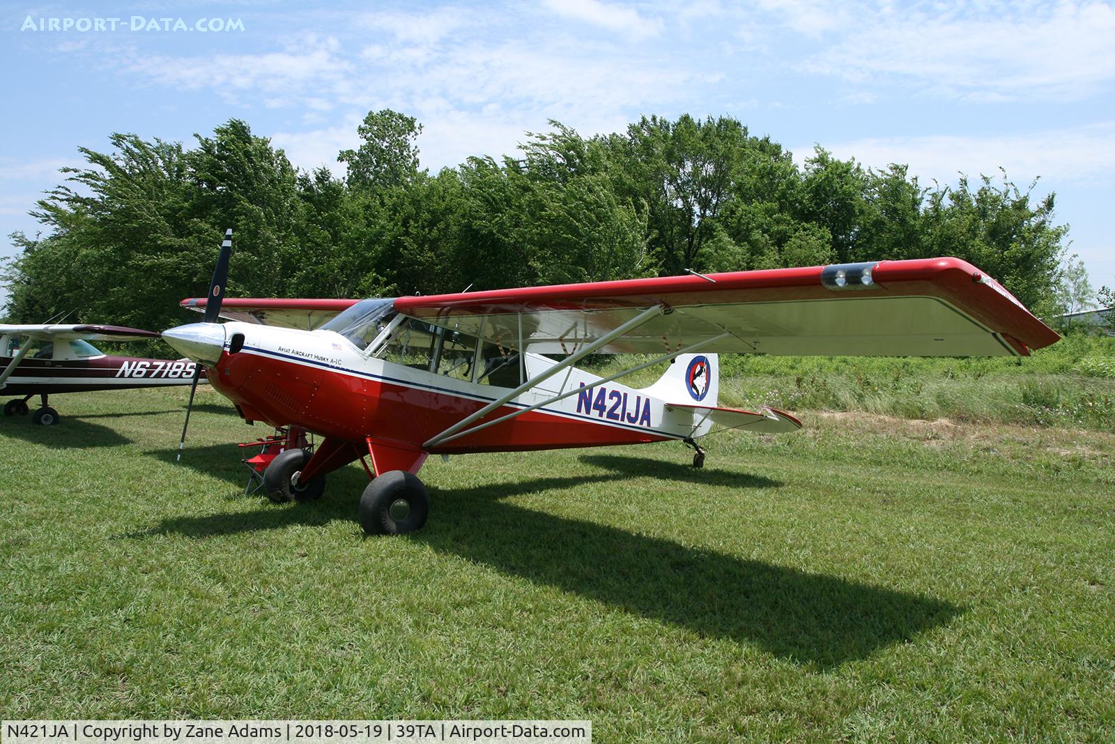 N421JA, 2008 Aviat A-1C Husky C/N 3027, At the 2018 Flying Tigers fly-in - Paris, TX