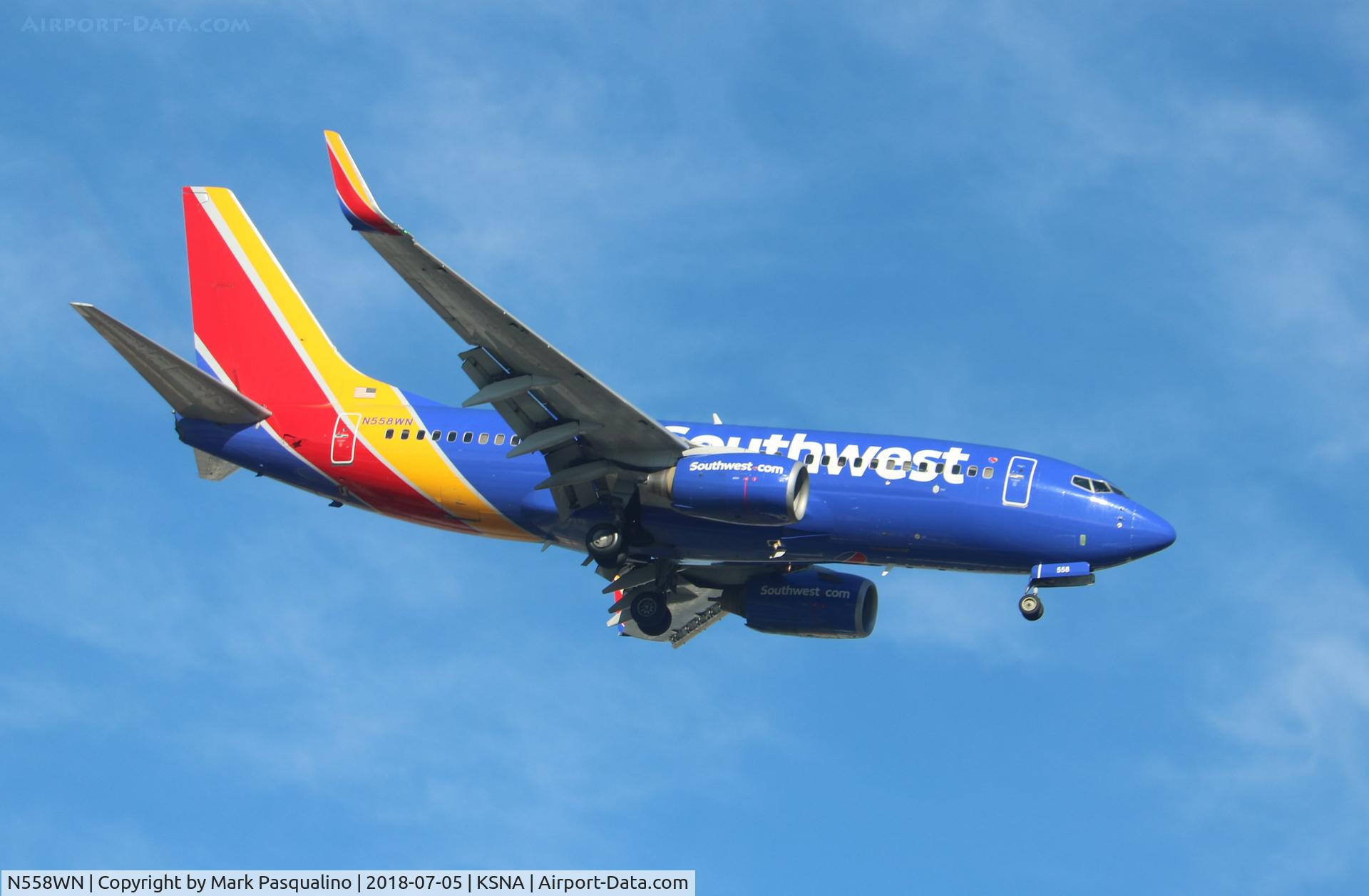 N558WN, 2002 Boeing 737-73V C/N 30248, Boeing 737-73V