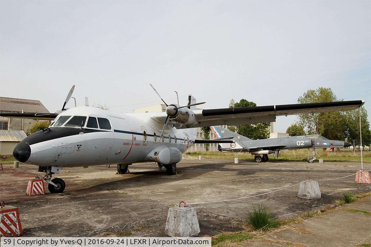 59, 1969 Nord N-262A C/N 59, Nord N-262A, Naval Aviation Museum, Rochefort-Soubise airport (LFXR)