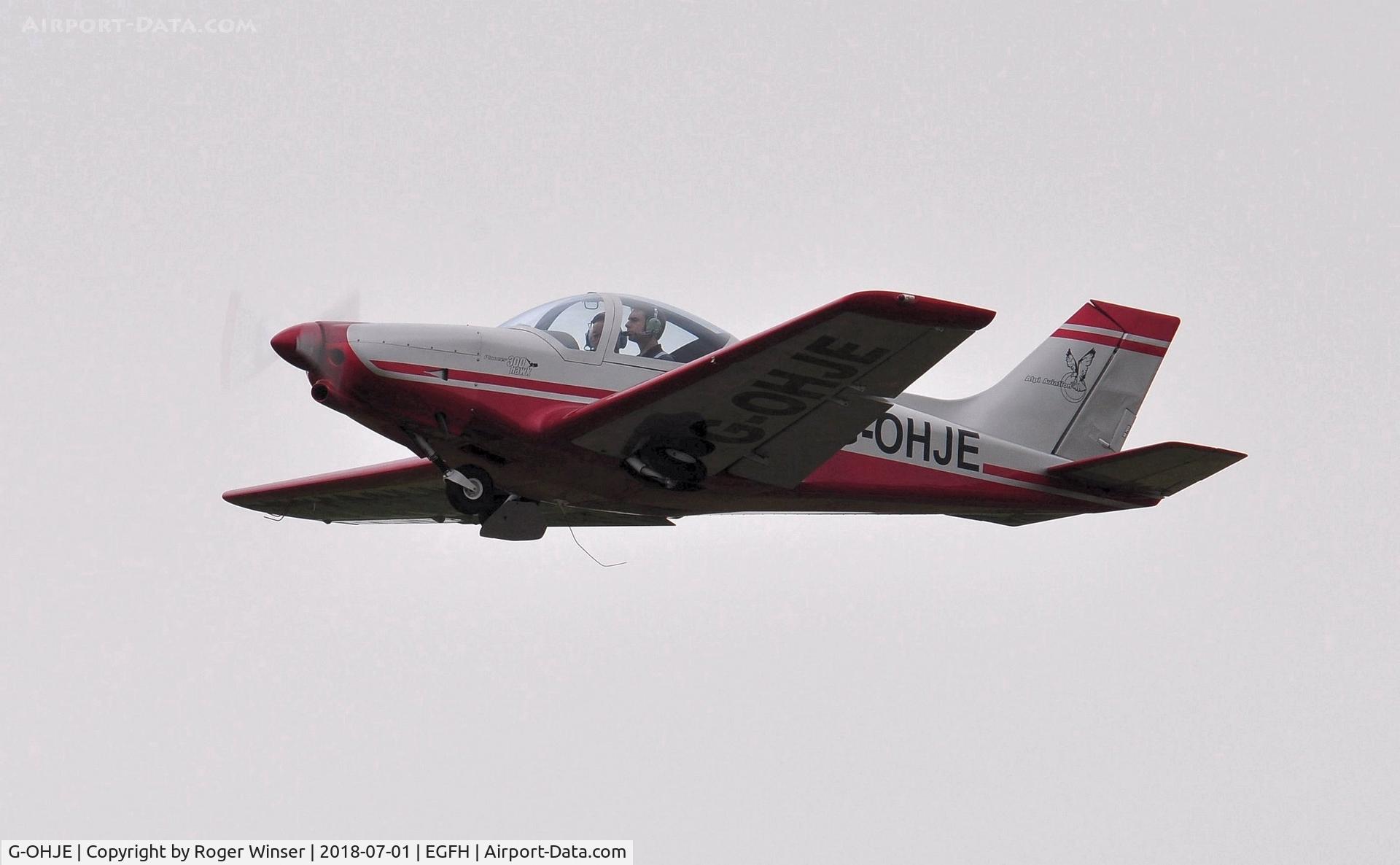 G-OHJE, 2010 Alpi Aviation Pioneer 300 Hawk C/N LAA 330A-14853, Visiting Pioneer 300 Hawk departing Runway 22.