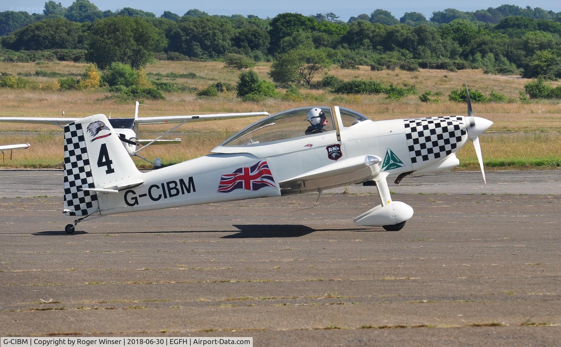G-CIBM, 2013 Vans RV-8 C/N LAA 303-15083, Raven 4 departing to display with 5-ship Team Raven on day 1 of WNAS18.