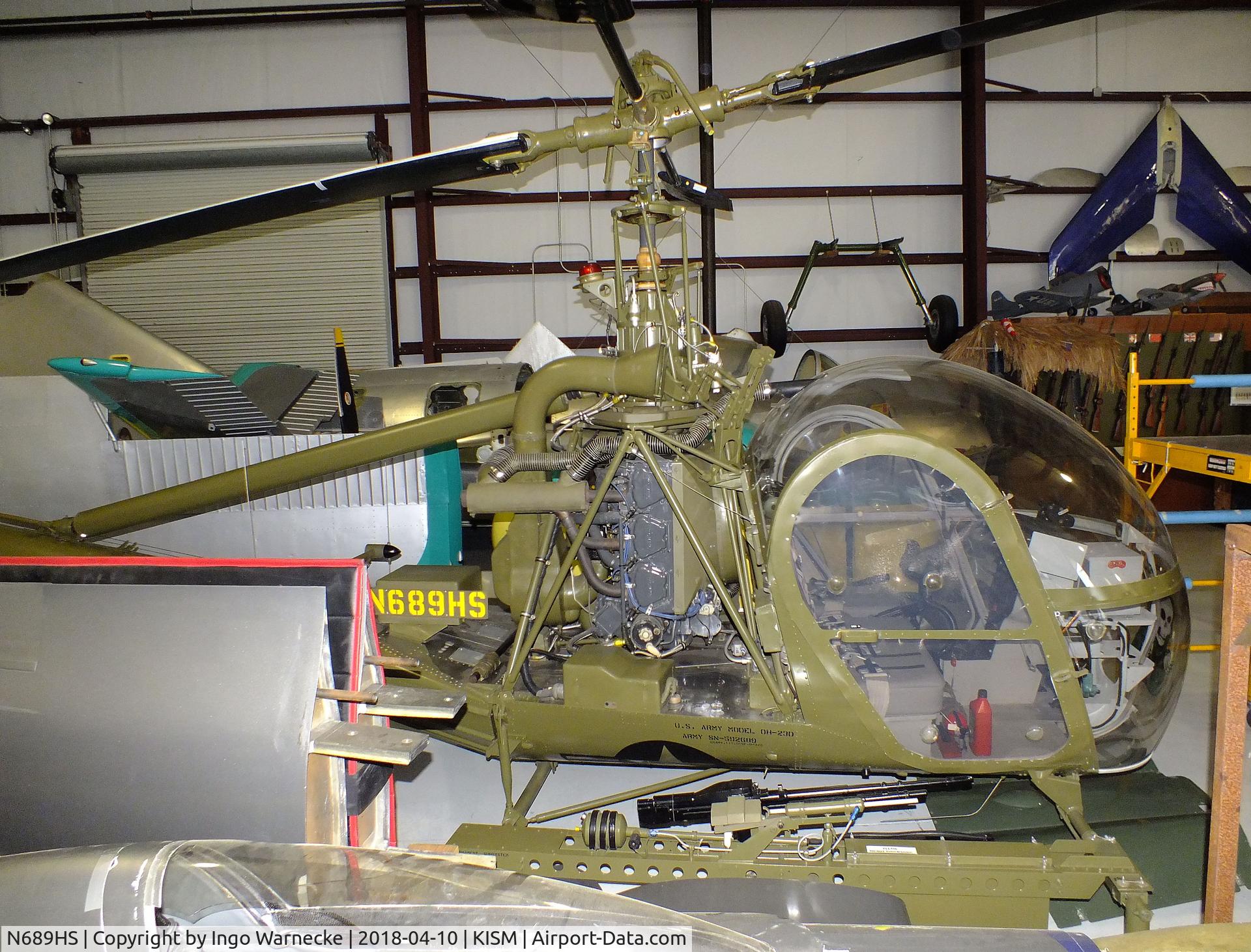 N689HS, 1959 Hiller UH-12D C/N 1169, Hiller UH-12D (H-23D Raven) at the Kissimmee Air Museum, Orlando FL