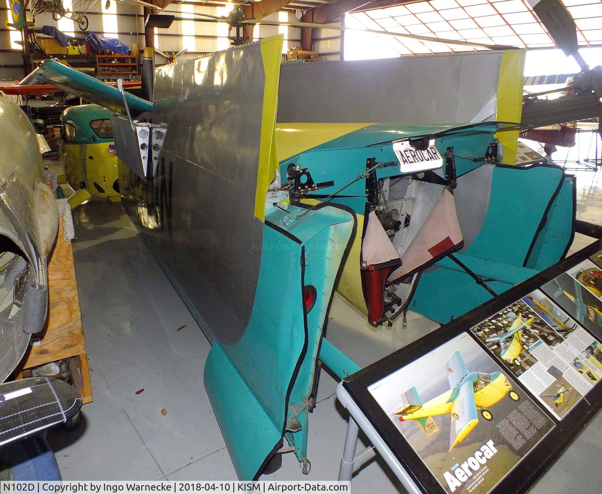N102D, 1960 Aerocar I C/N 4, Taylor Aerocar I at the Kissimmee Air Museum, Orlando FL