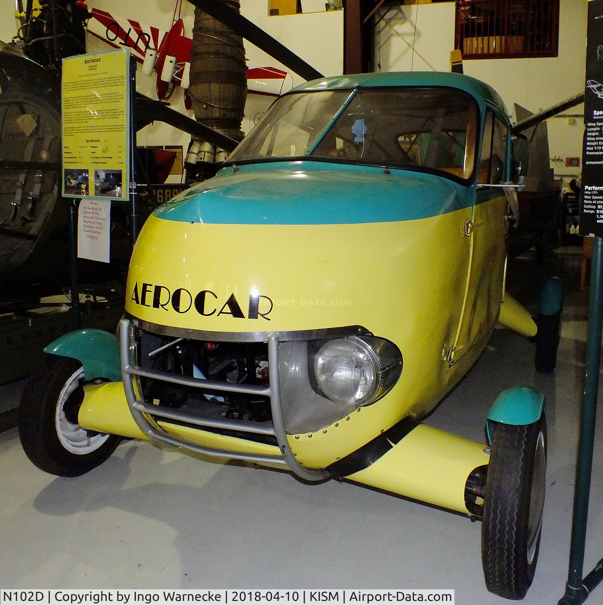 N102D, 1960 Aerocar I C/N 4, Taylor Aerocar I at the Kissimmee Air Museum, Orlando FL