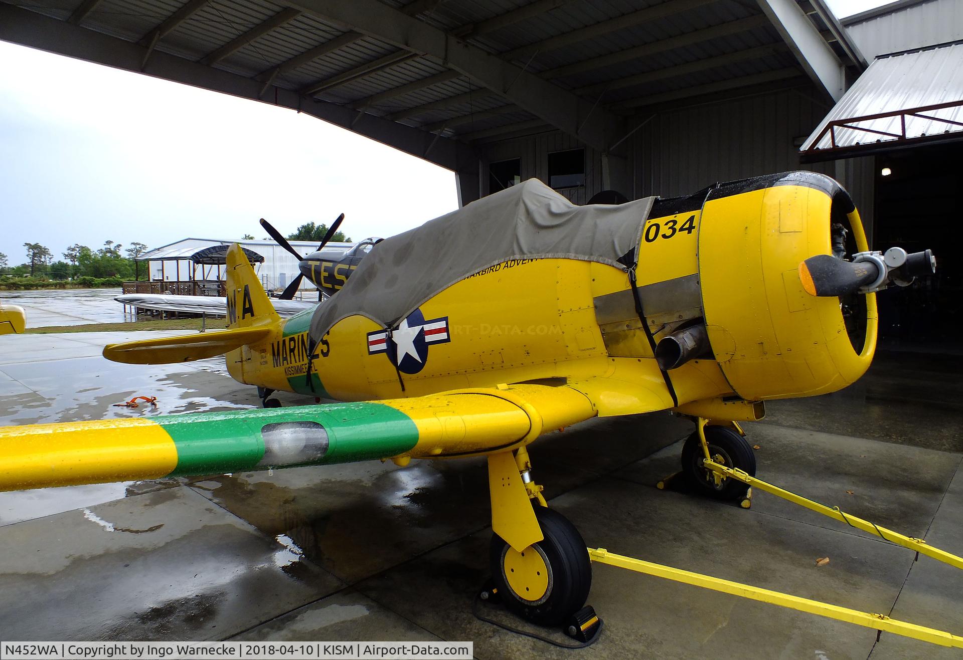 N452WA, 1945 North American SNJ-6 Texan C/N 121-43137, North American SNJ-6 Texan at the Kissimmee Air Museum, Orlando FL
