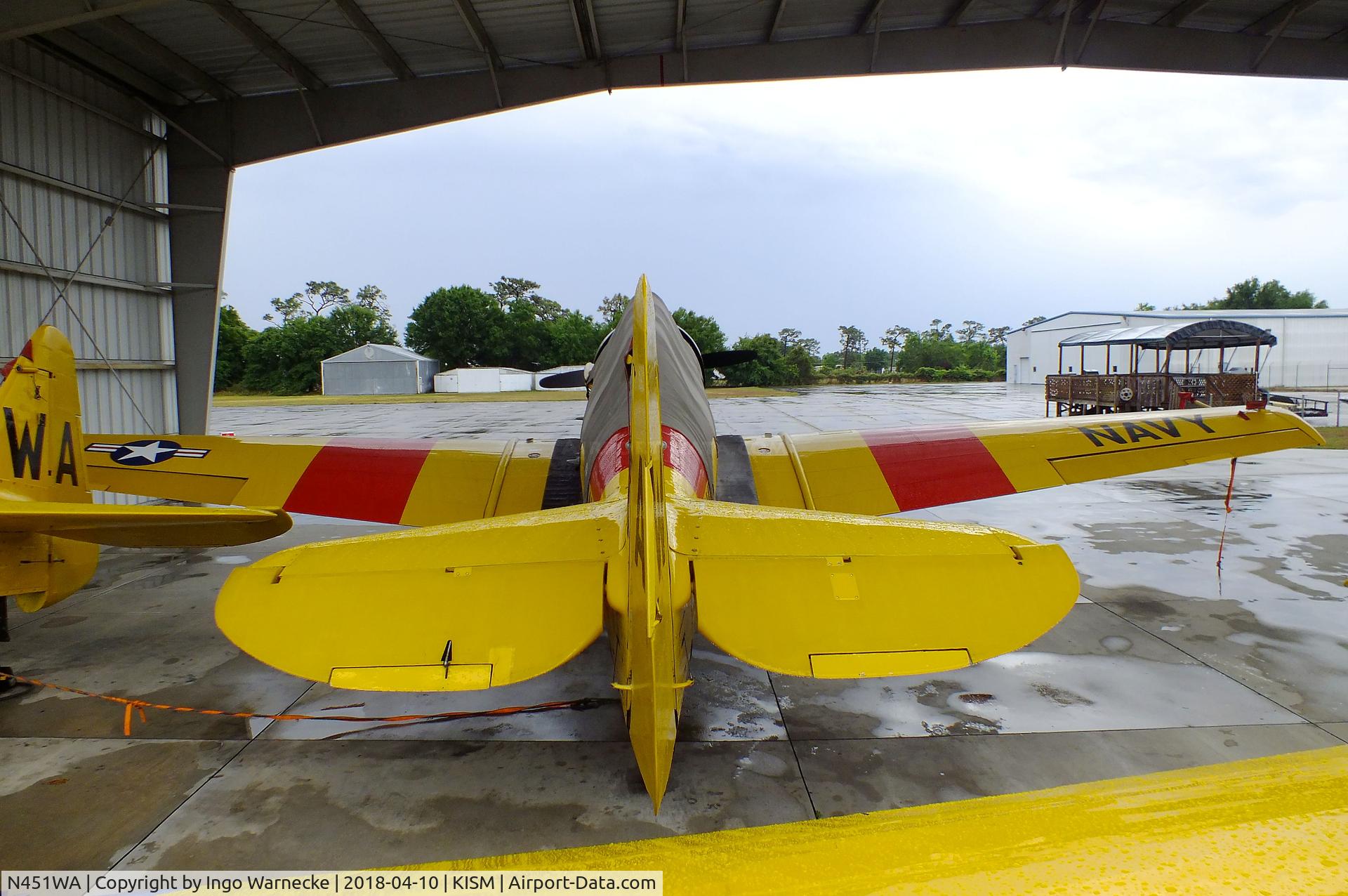 N451WA, 1945 North American SNJ-6 Texan C/N 121-43012, North American SNJ-6 Texan at the Kissimmee Air Museum, Orlando FL