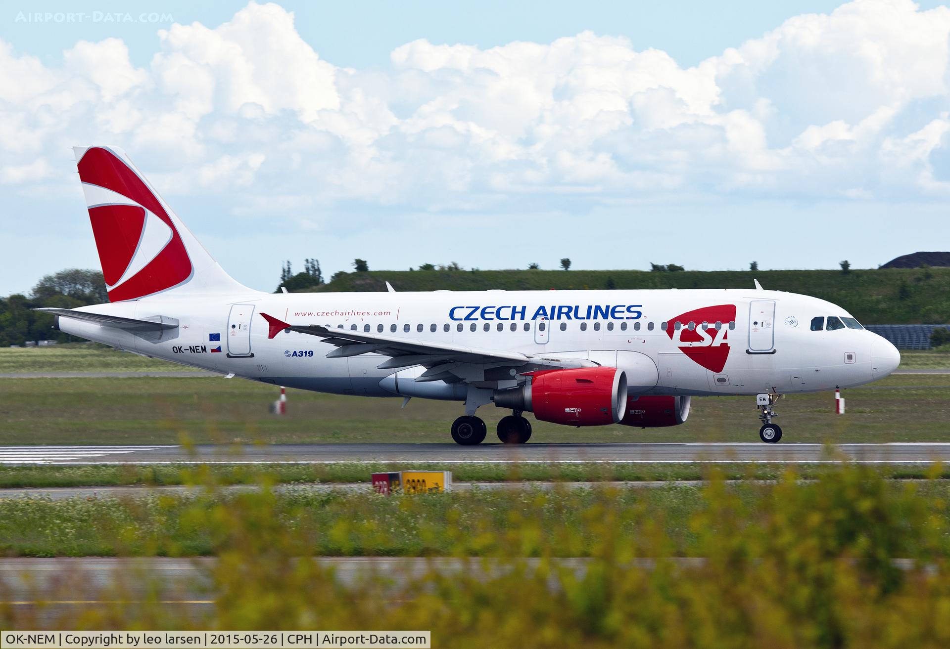 OK-NEM, 2008 Airbus A319-112 C/N 3406, Copenhagen 26.5.2015