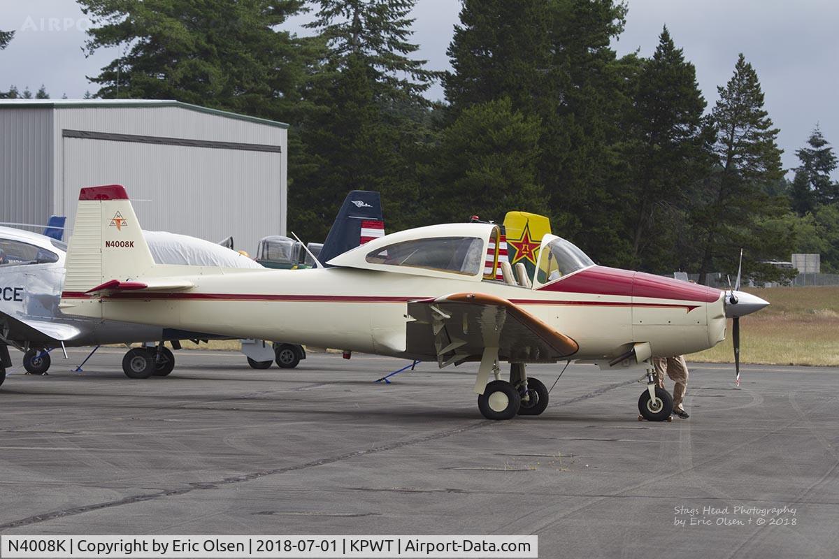 N4008K, 1947 North American Navion (NA-145) C/N NAV-4-1008, Navion at Bremerton