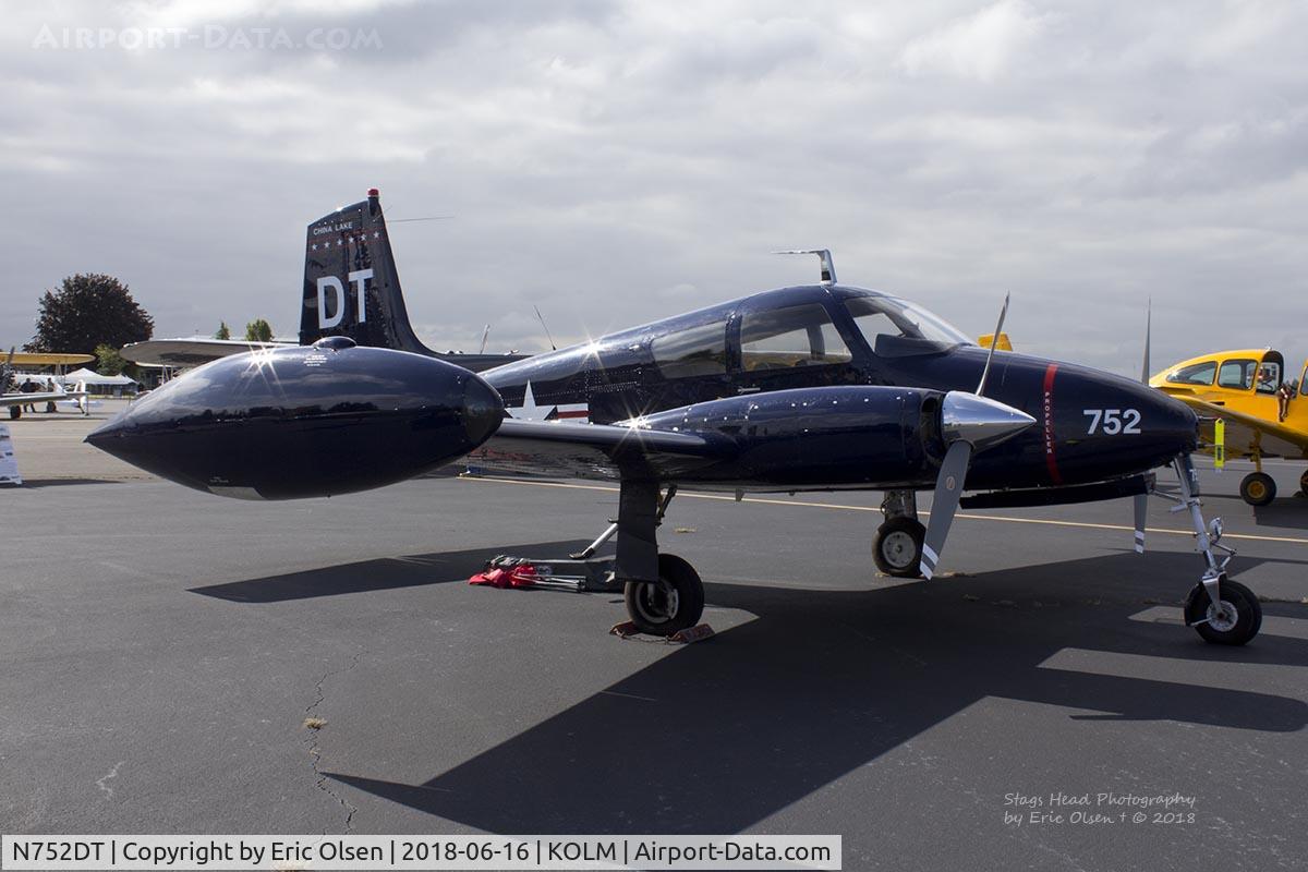 N752DT, 1958 Cessna 310B C/N 35752, Cessna 310 at the Olympic Flight Museum during an air show.