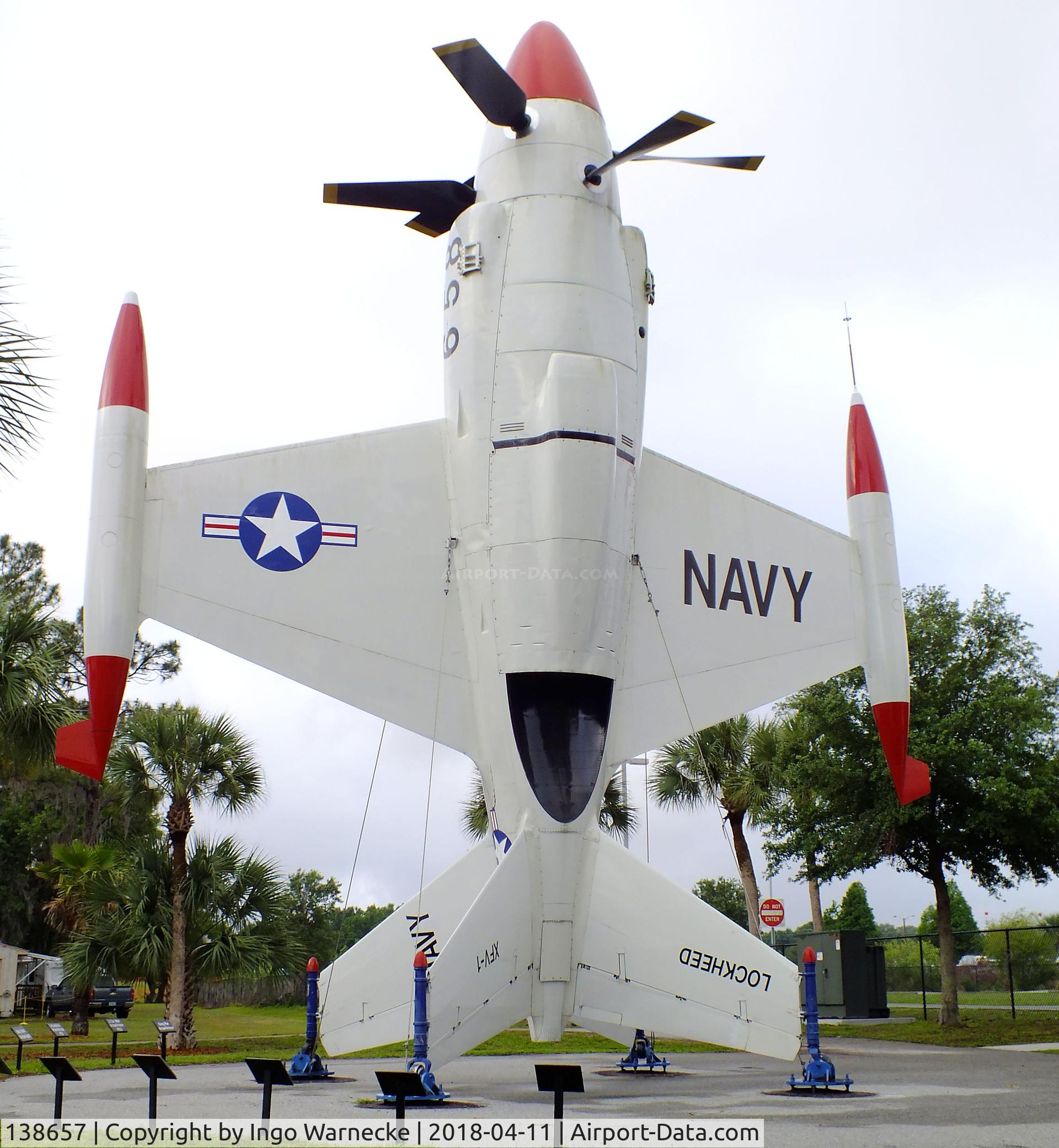 138657, Lockheed XFV-1 C/N 081-1001, Lockheed XFV-1 'Salmon' outside the Florida Air Museum (ex ISAM) during 2018 Sun 'n Fun, Lakeland FL