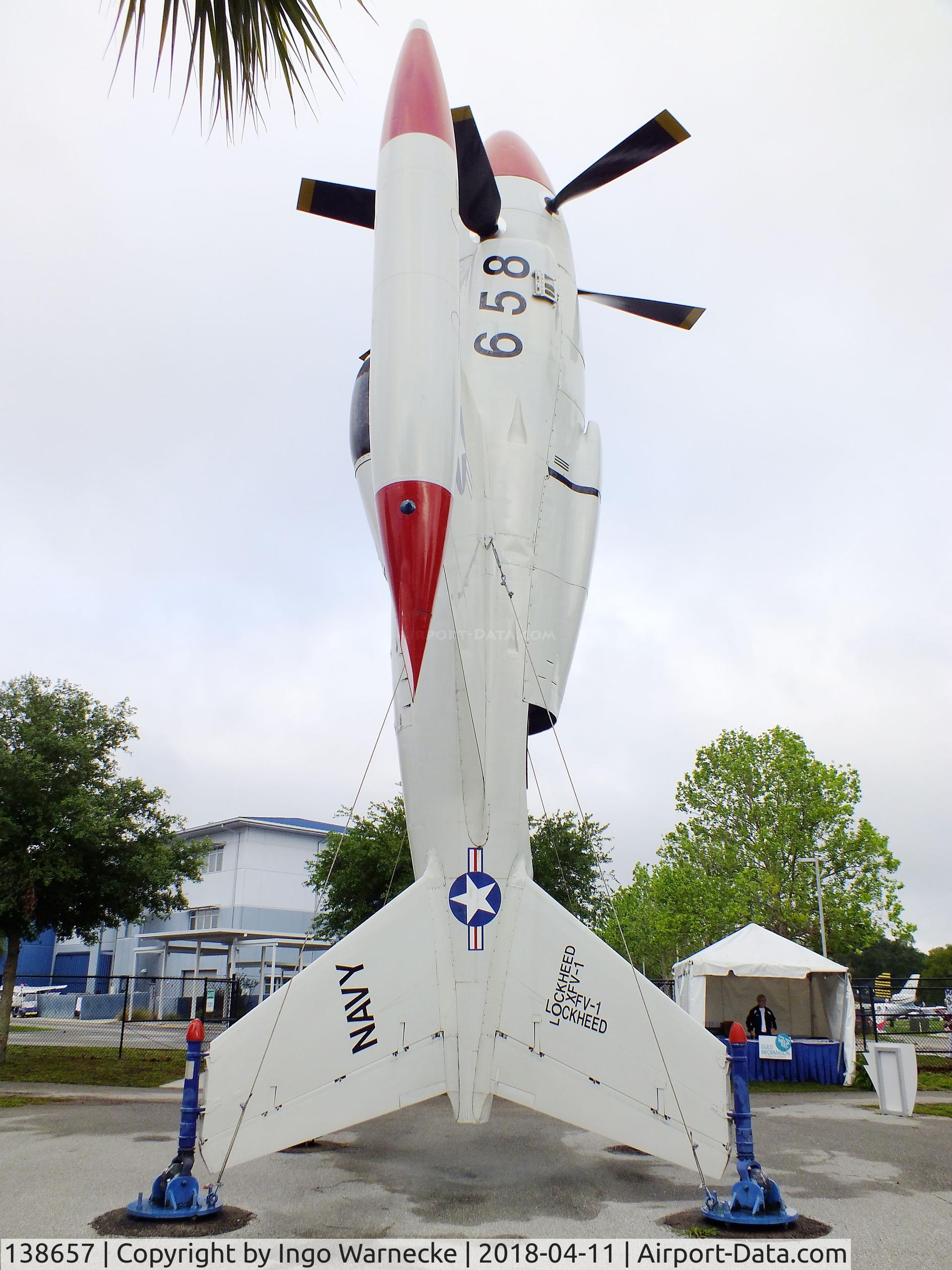 138657, Lockheed XFV-1 C/N 081-1001, Lockheed XFV-1 'Salmon' outside the Florida Air Museum (ex ISAM) during 2018 Sun 'n Fun, Lakeland FL
