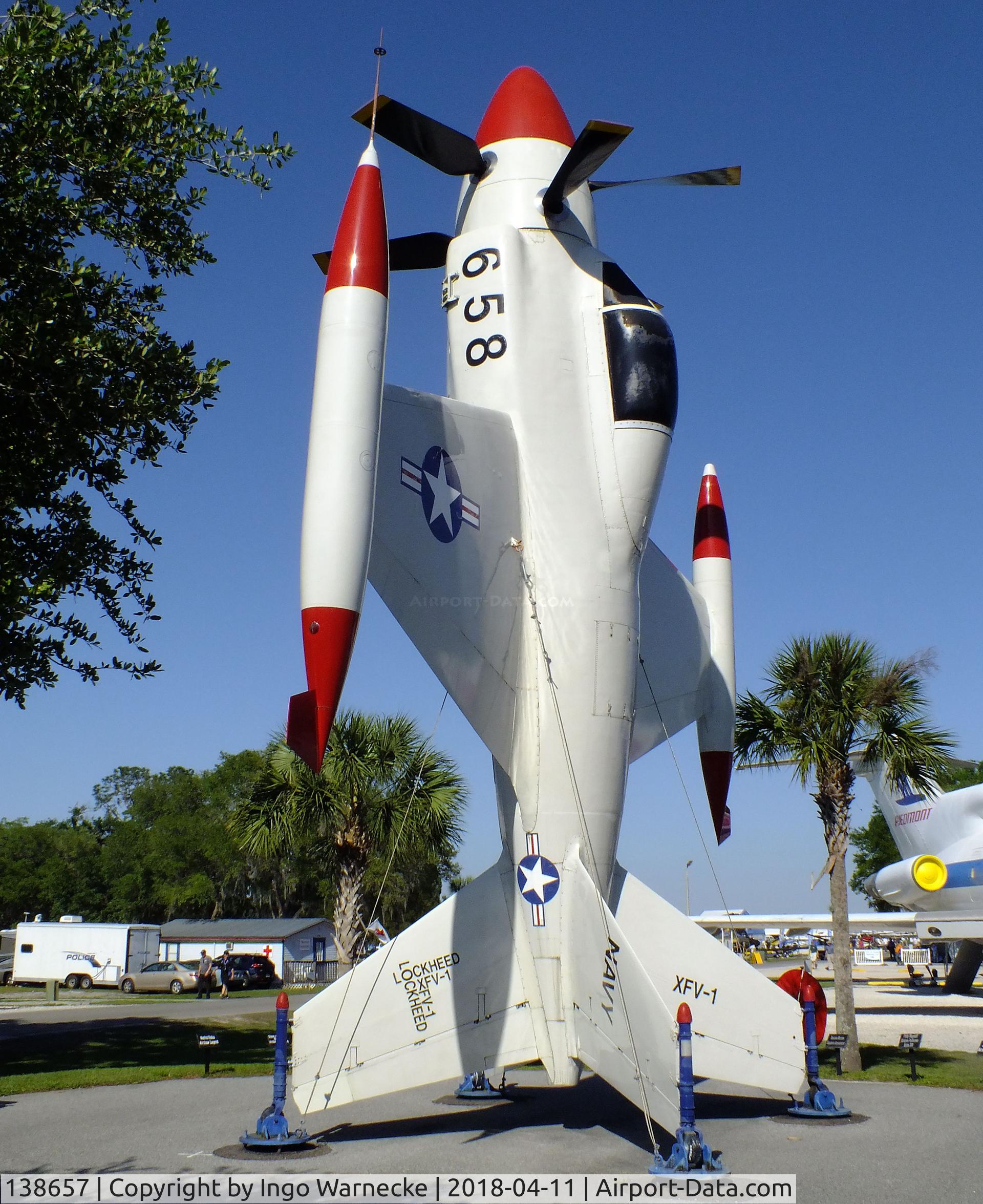 138657, Lockheed XFV-1 C/N 081-1001, Lockheed XFV-1 'Salmon' outside the Florida Air Museum (ex ISAM) during 2018 Sun 'n Fun, Lakeland FL