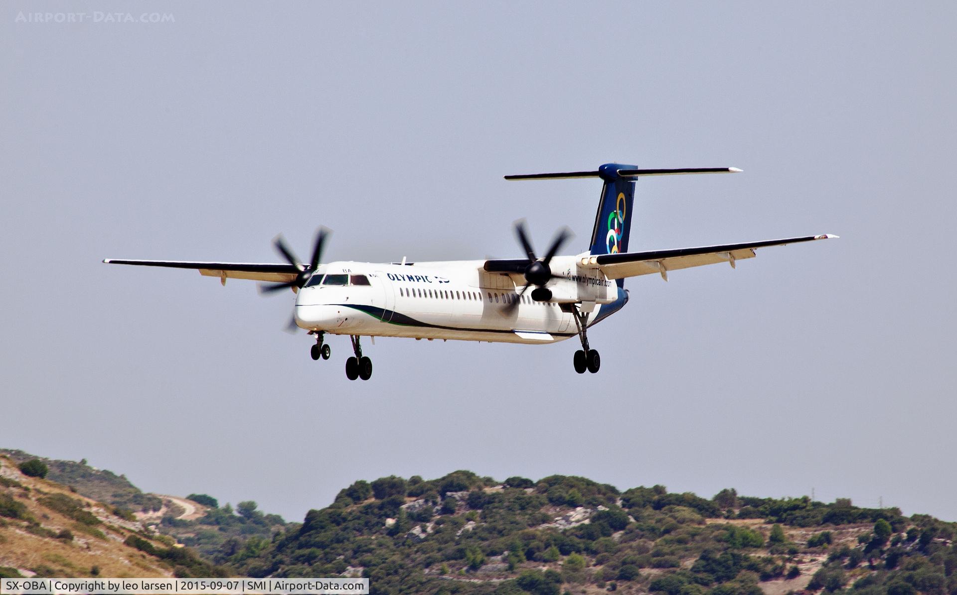 SX-OBA, 2009 De Havilland Canada DHC-8-402Q Dash 8 C/N 4267, Samos 7.9.2015