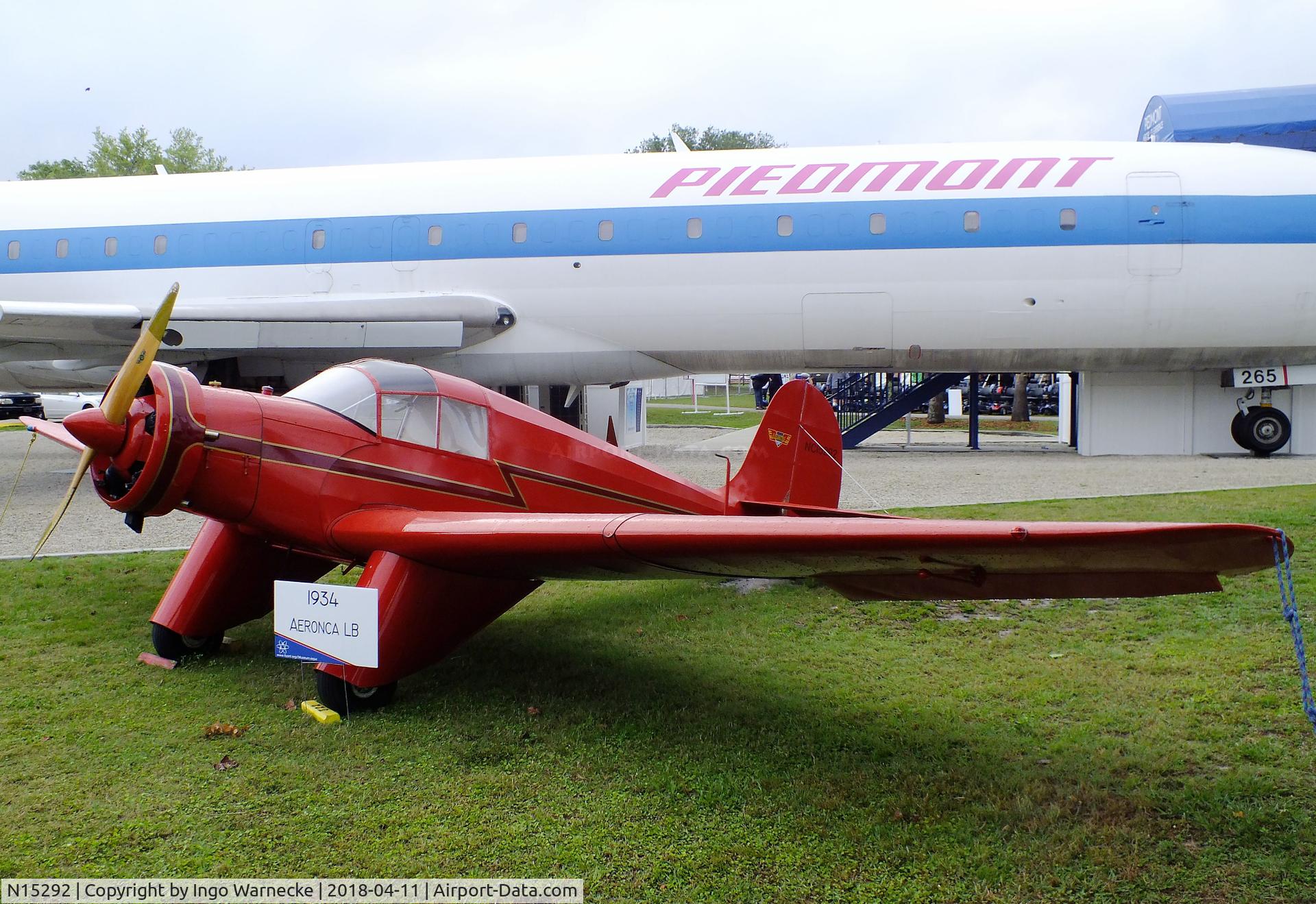 N15292, 1940 Aeronca LB C/N 2000, Aeronca LB outside the Florida Air Museum (ex ISAM) during 2018 Sun 'n Fun, Lakeland FL