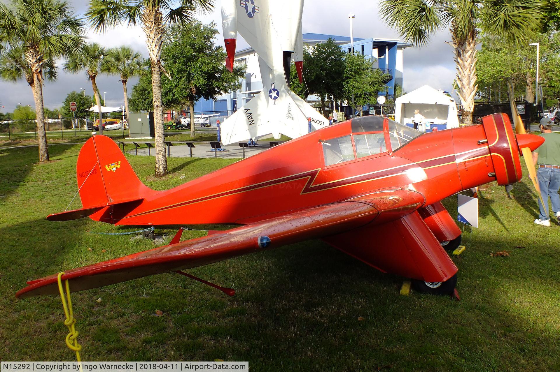 N15292, 1940 Aeronca LB C/N 2000, Aeronca LB outside the Florida Air Museum (ex ISAM) during 2018 Sun 'n Fun, Lakeland FL