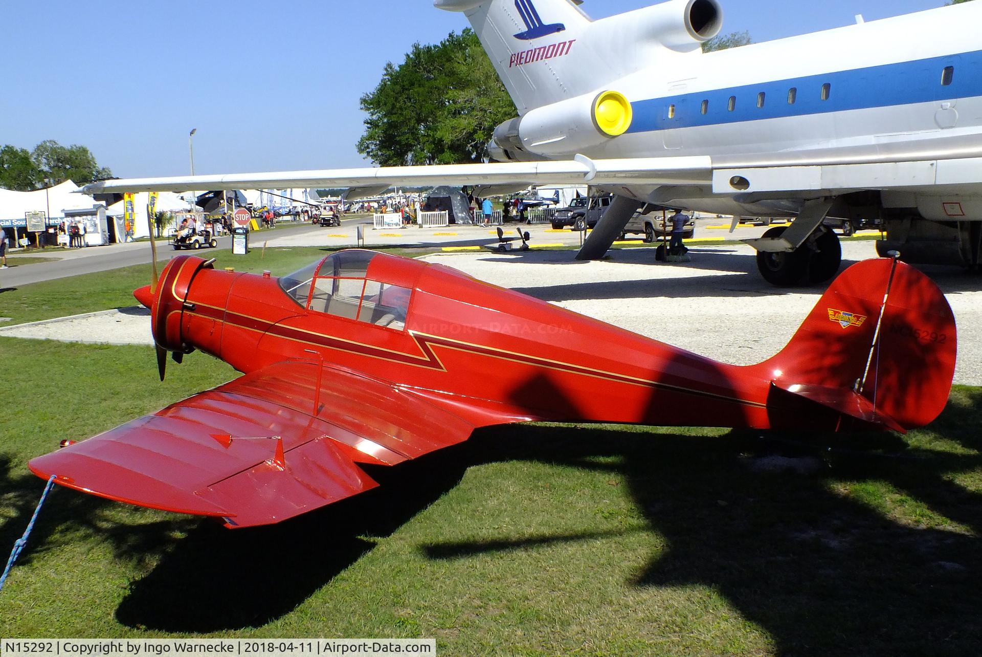 N15292, 1940 Aeronca LB C/N 2000, Aeronca LB outside the Florida Air Museum (ex ISAM) during 2018 Sun 'n Fun, Lakeland FL