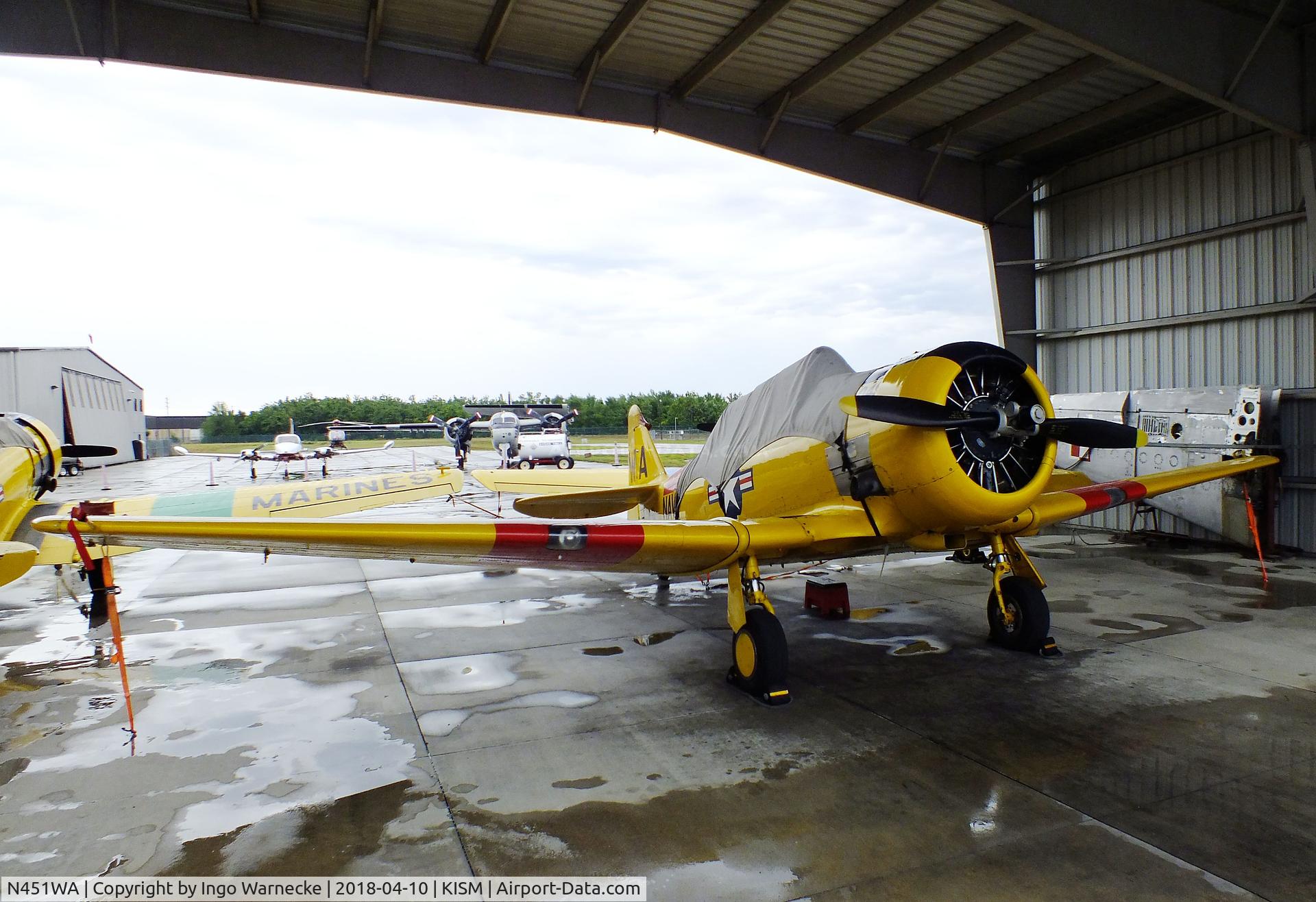 N451WA, 1945 North American SNJ-6 Texan C/N 121-43012, North American SNJ-6 Texan at the Kissimmee Air Museum, Orlando FL