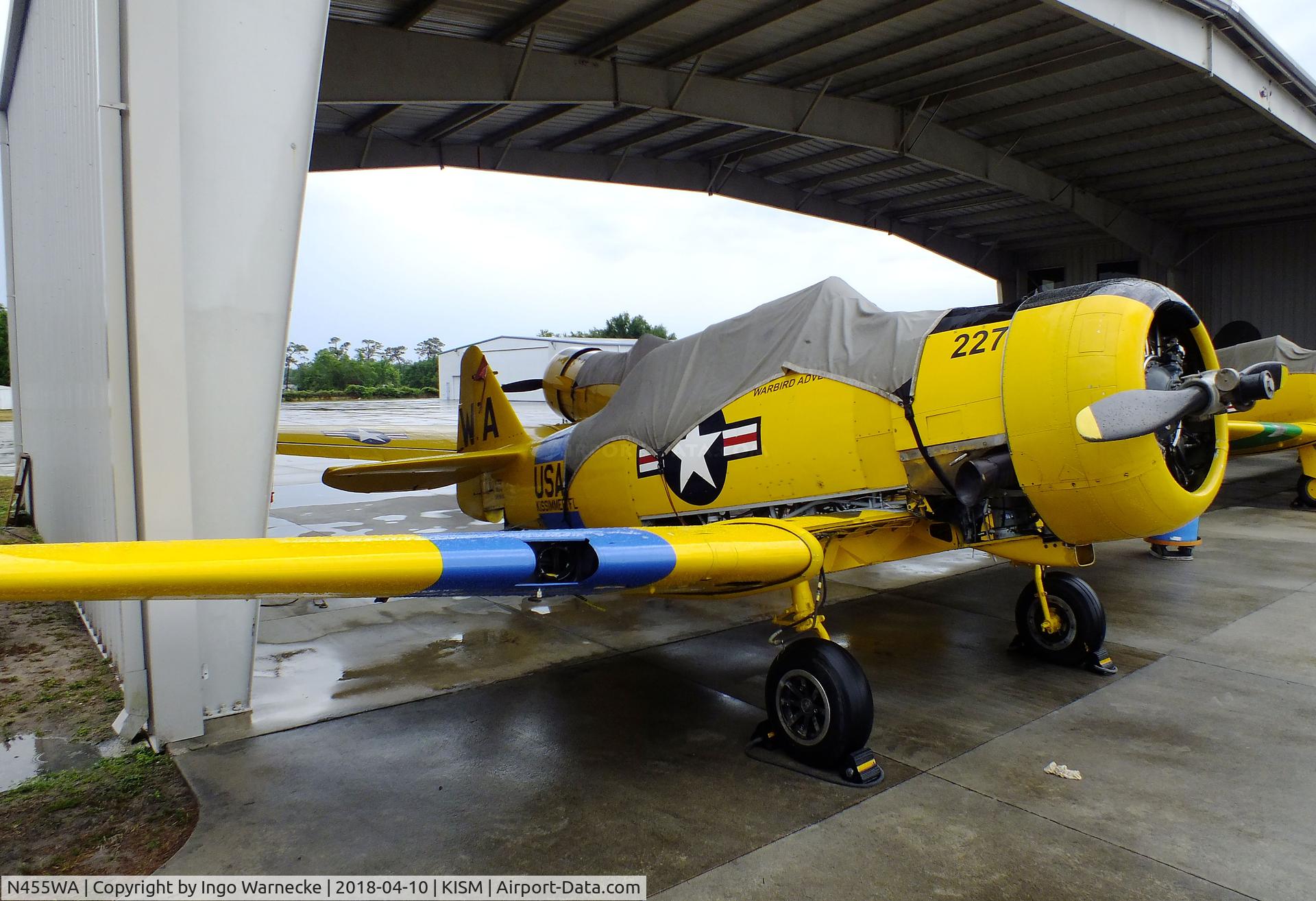 N455WA, 1945 North American SNJ-6 Texan C/N 121-43190, North American SNJ-6 Texan at the Kissimmee Air Museum, Orlando FL