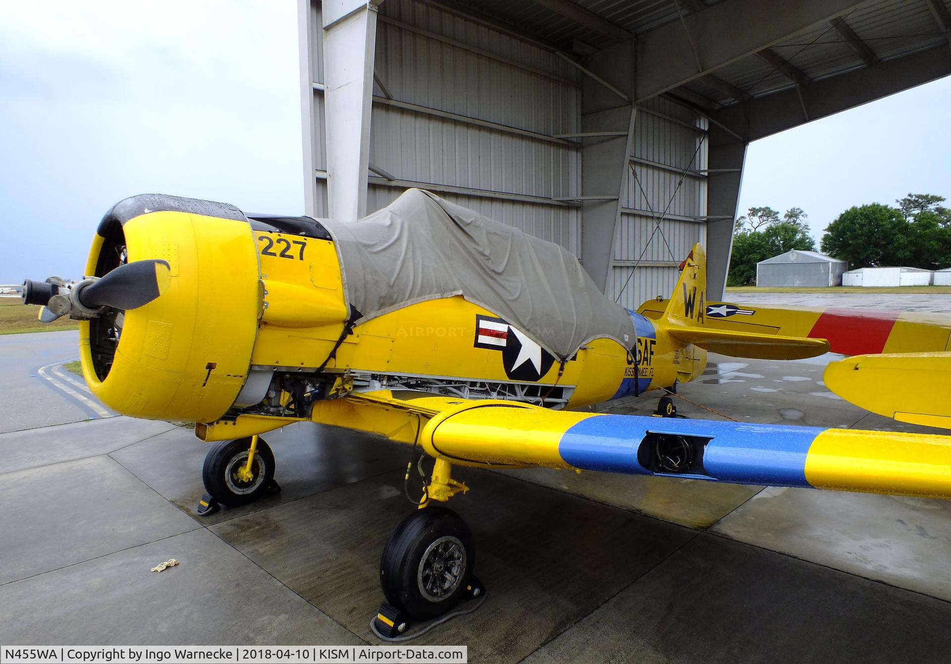 N455WA, 1945 North American SNJ-6 Texan C/N 121-43190, North American SNJ-6 Texan at the Kissimmee Air Museum, Orlando FL