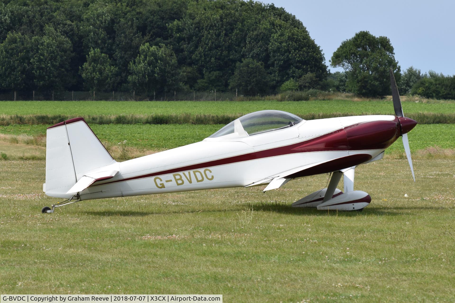G-BVDC, 1994 Vans RV-3 C/N PFA 099-12218, Parked at Northrepps.