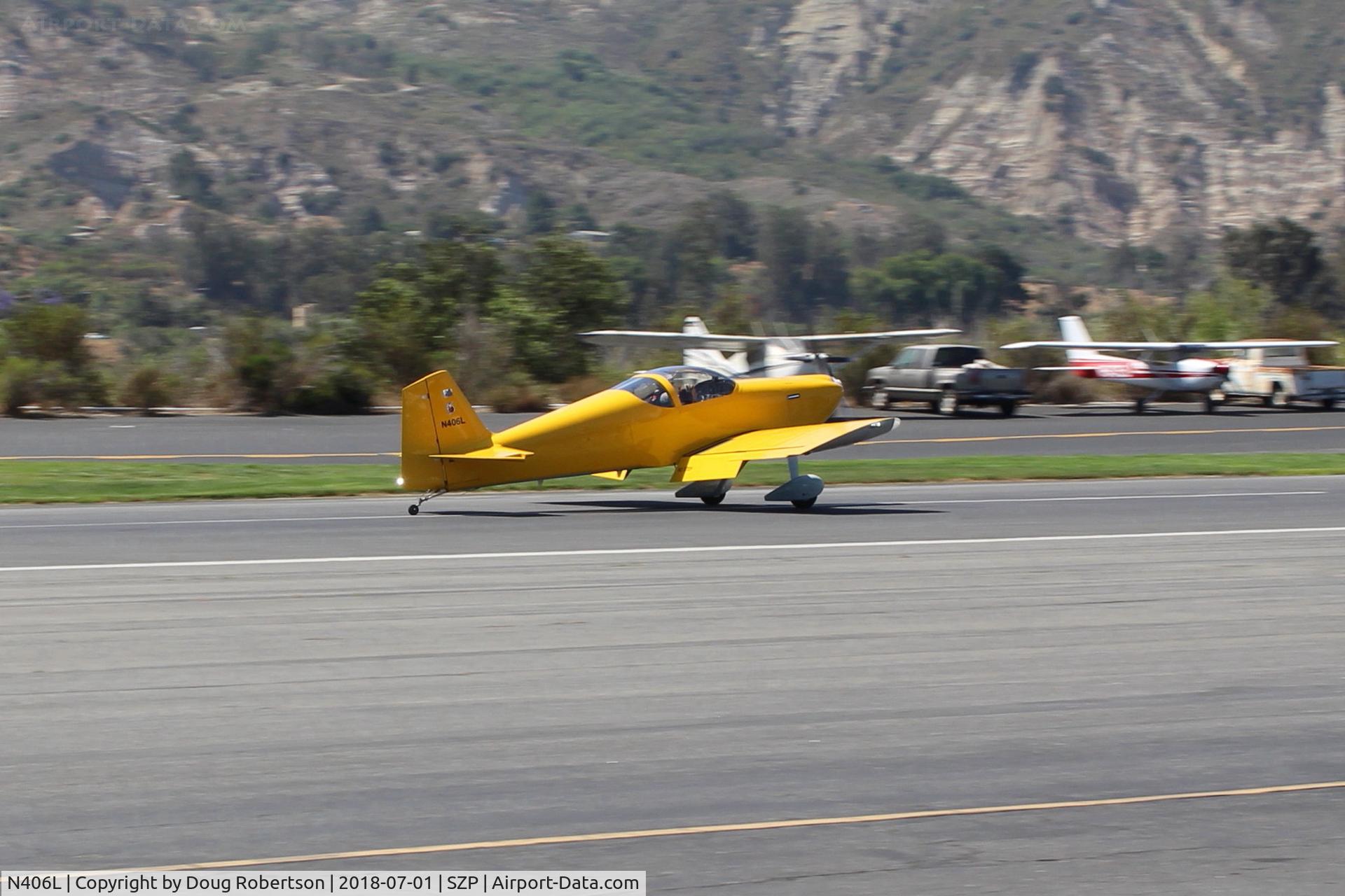 N406L, 2008 Vans RV-6 C/N 936, Provo VANs RV-6, Lycoming O-320 160 Hp, landing roll Rwy 22, Young Eagles flight