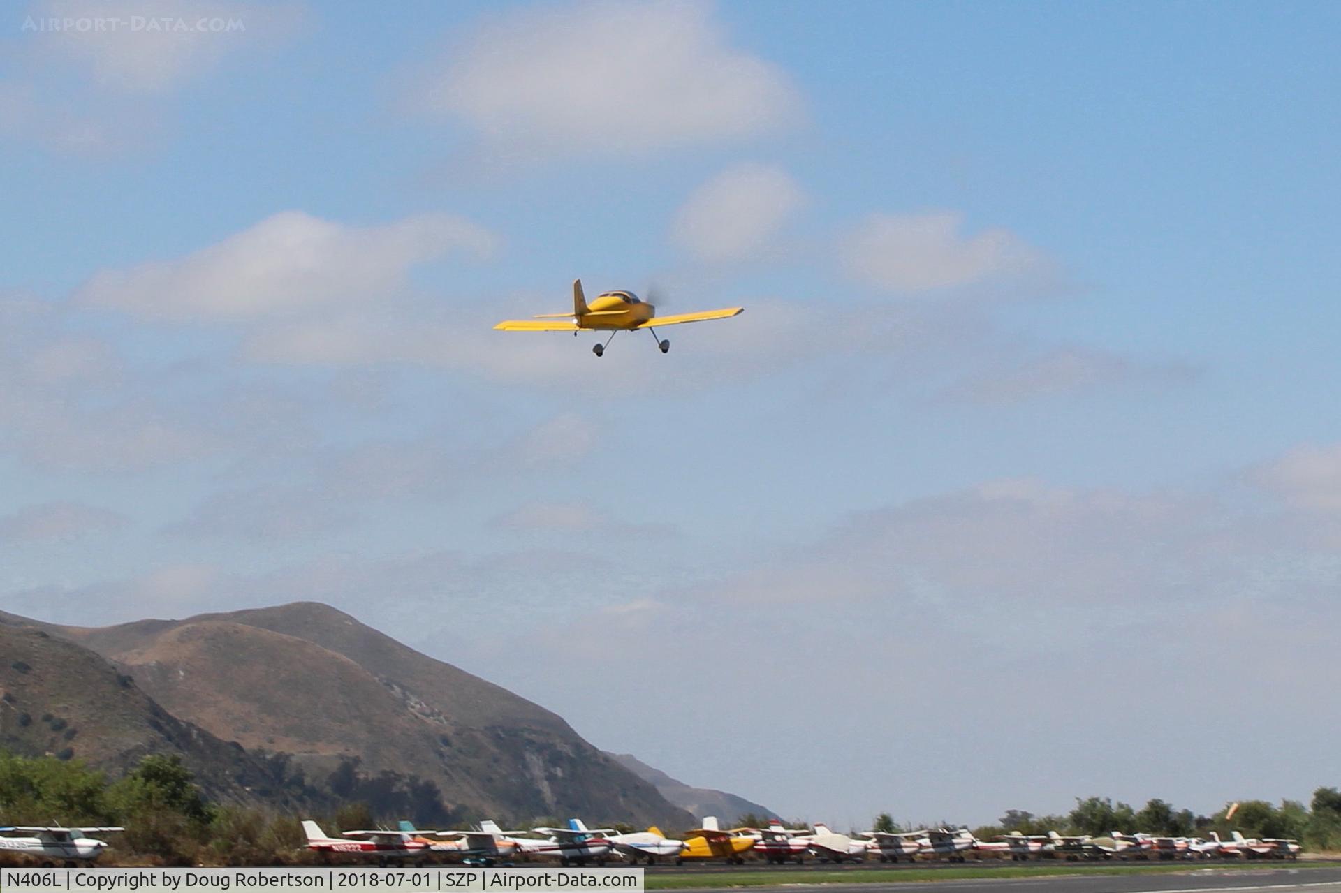 N406L, 2008 Vans RV-6 C/N 936, Provo VAN's RV-6, Lycoming O-320 160 Hp, takeoff climb Rwy 22, Young Eagles flight