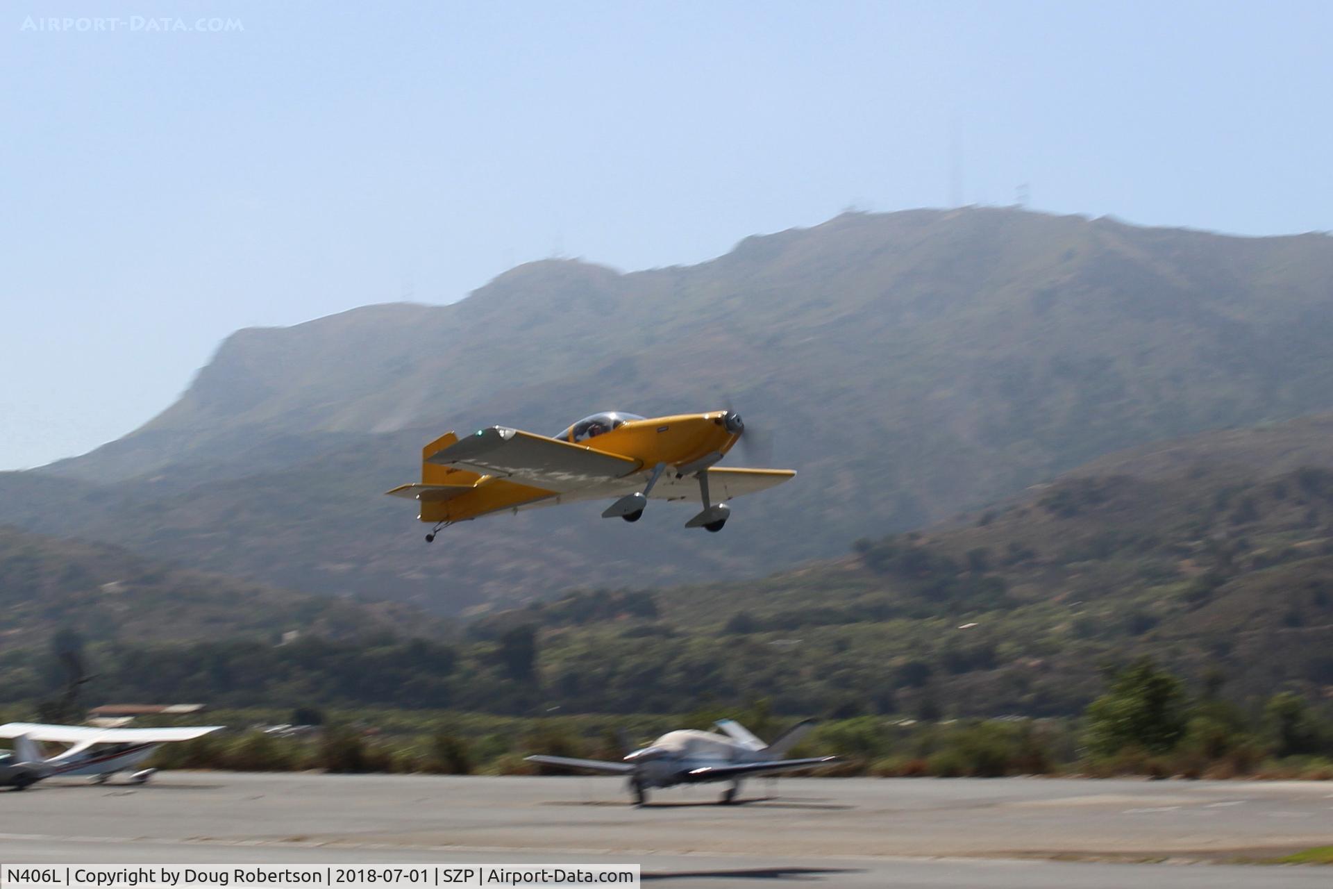 N406L, 2008 Vans RV-6 C/N 936, Provo VANs RV-6, Lycoming O-320 160 Hp, takeoff climb Rwy 22, Young Eagles flight