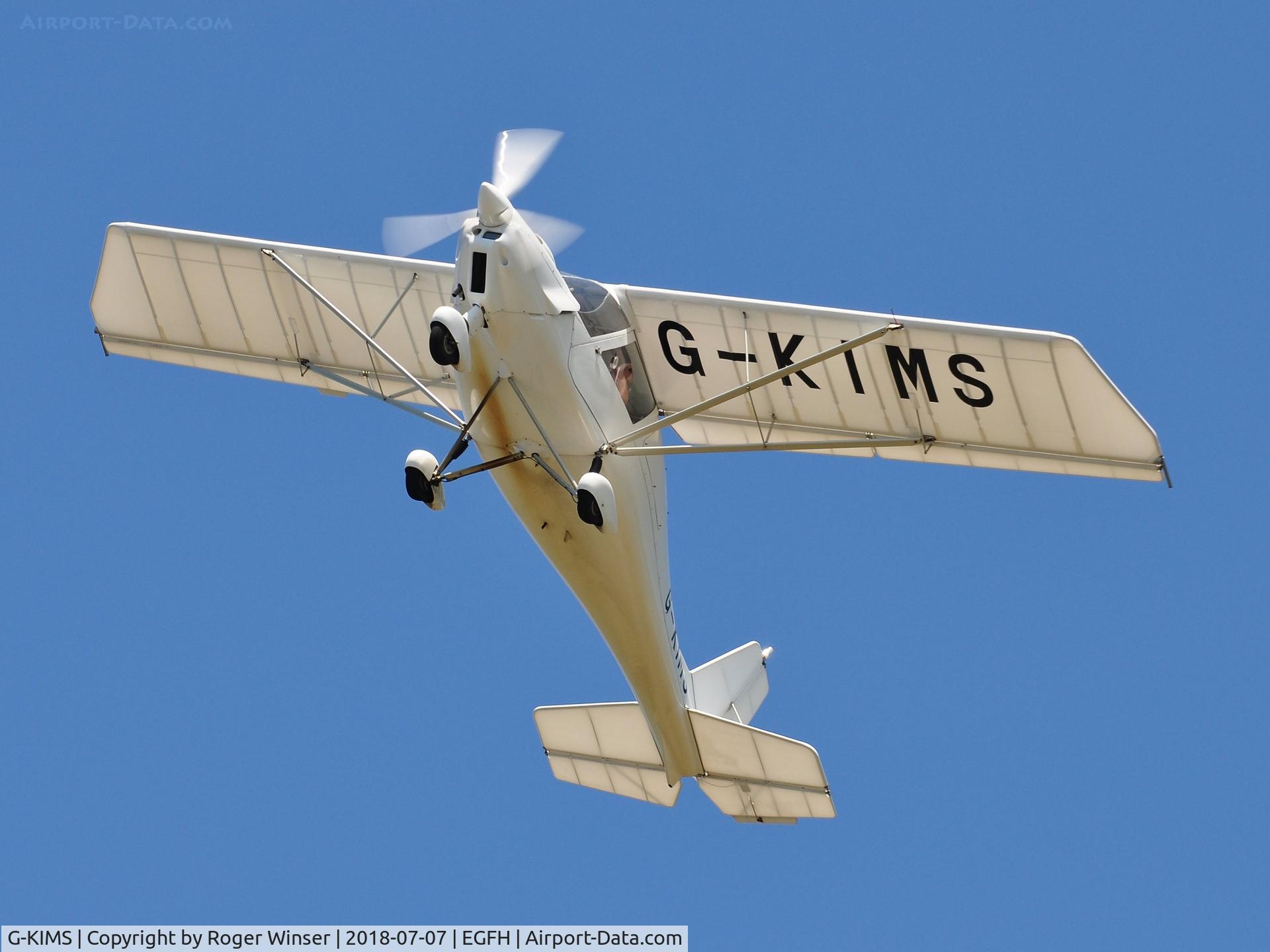 G-KIMS, 2017 Comco Ikarus C42 FB100 C/N 1704-7497, Resident C.42 aircraft operated by Gower Flight Centre departing Runway 22.